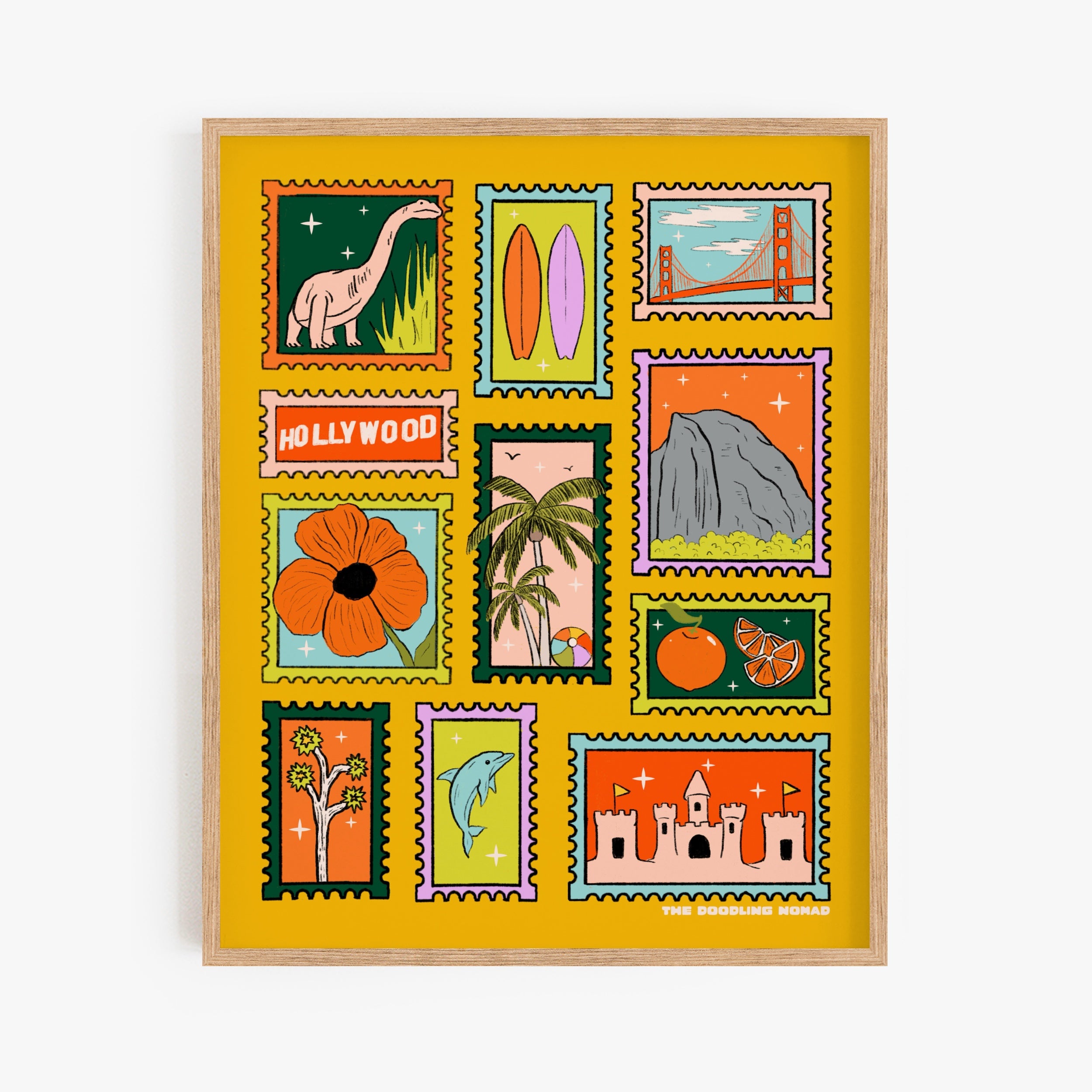 Stamped California Art Print