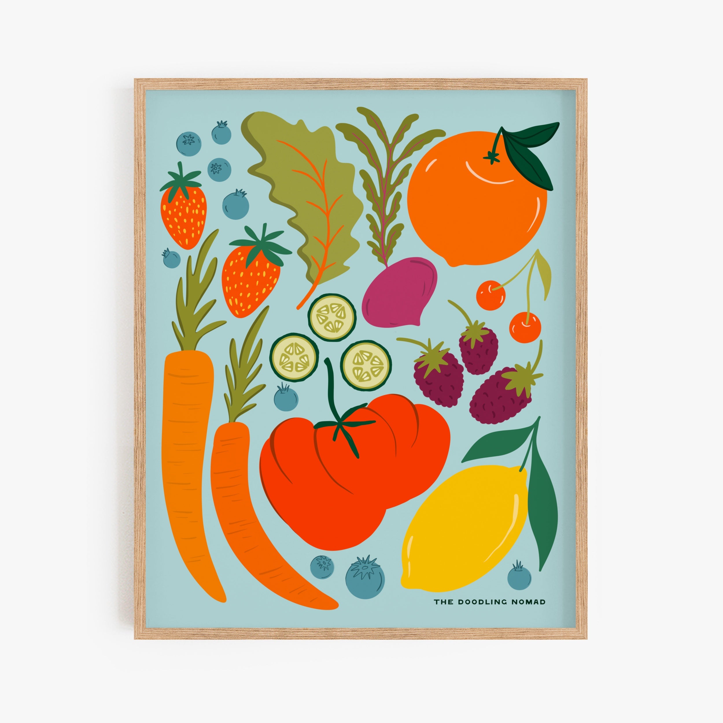Farmers Market Art Print