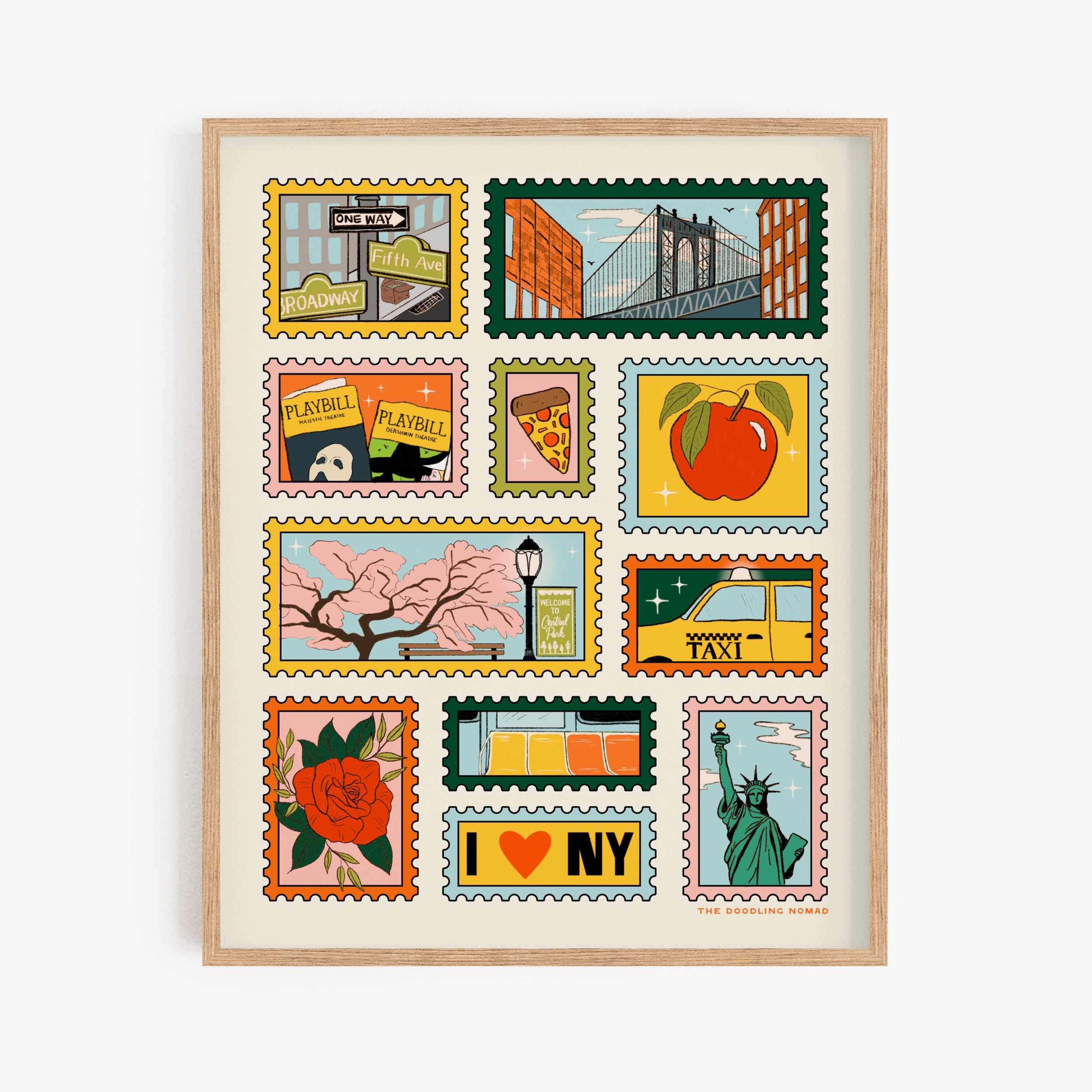 NYC Stamped Art Print