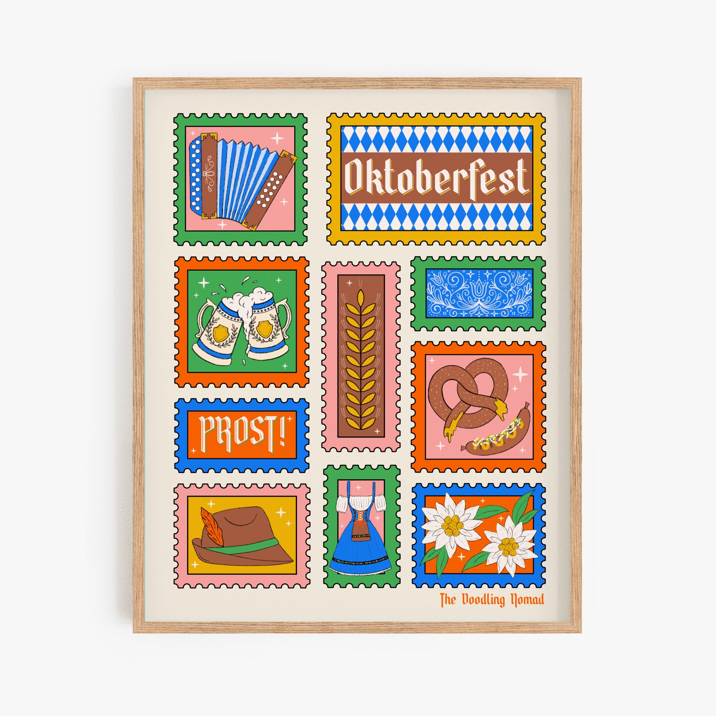 Oktoberfest Stamped Art Print