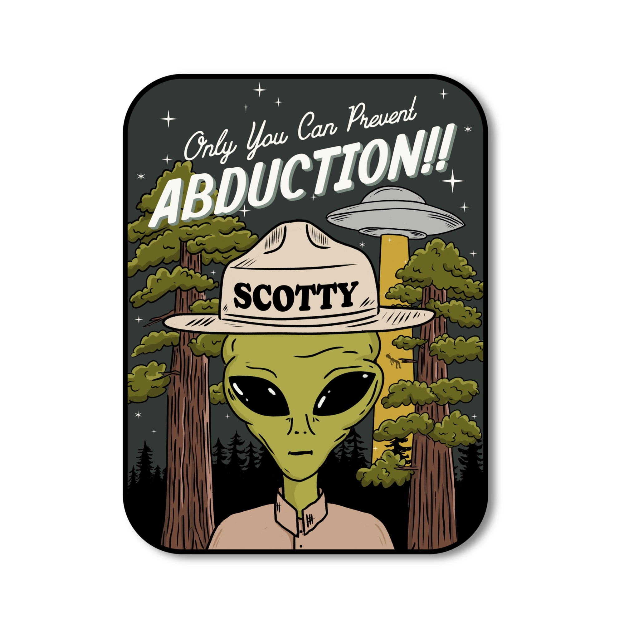 Abduction Vinyl Sticker