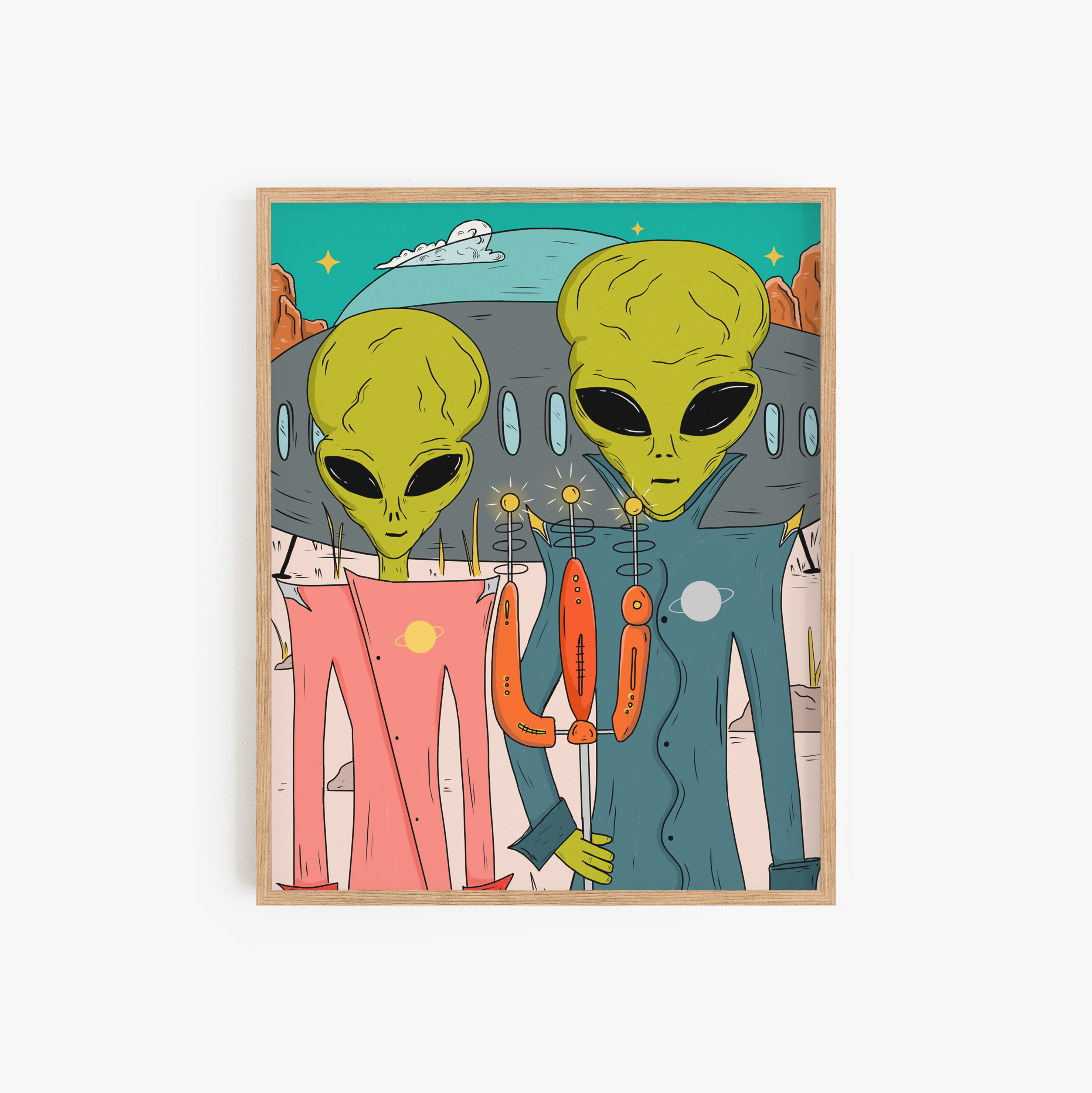 Alien Gothic Art Print