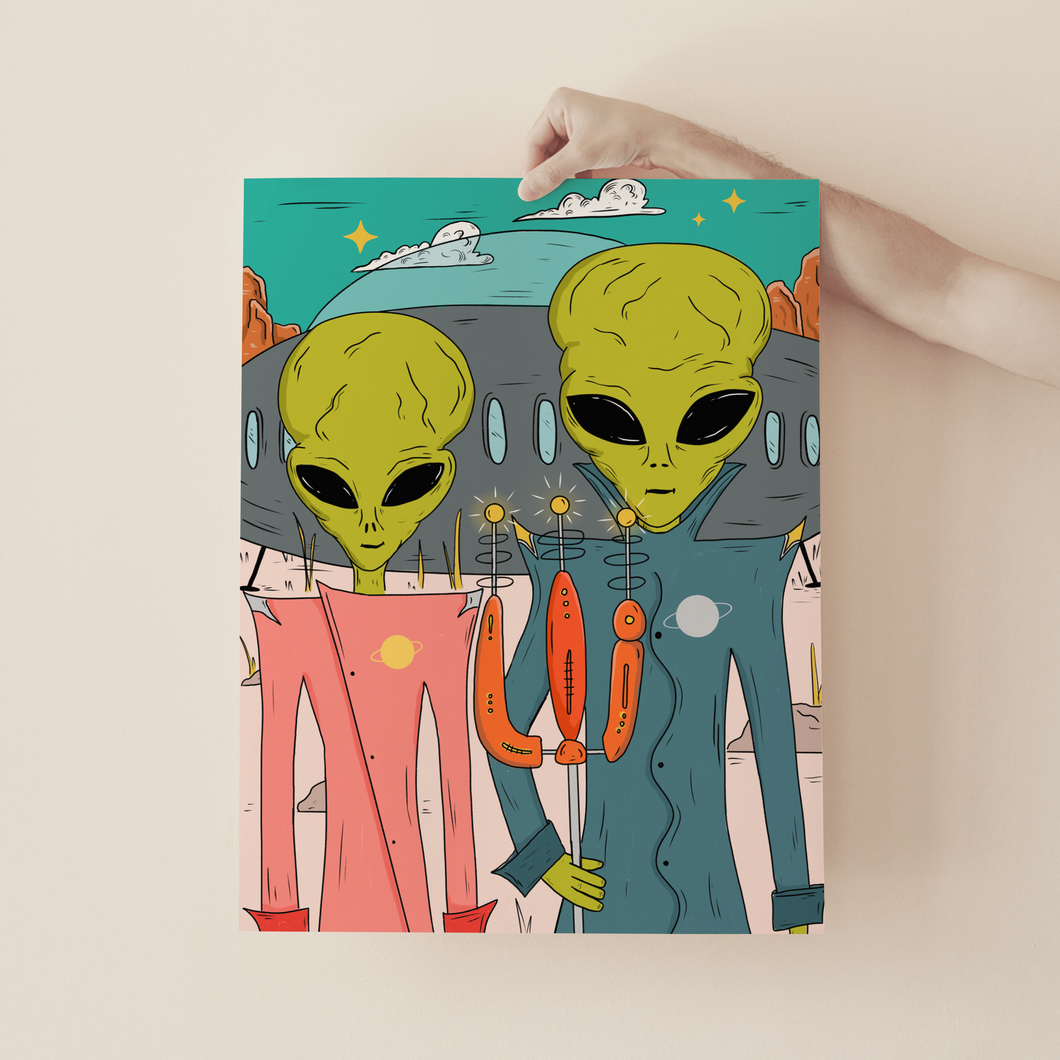 Alien Gothic Art Print