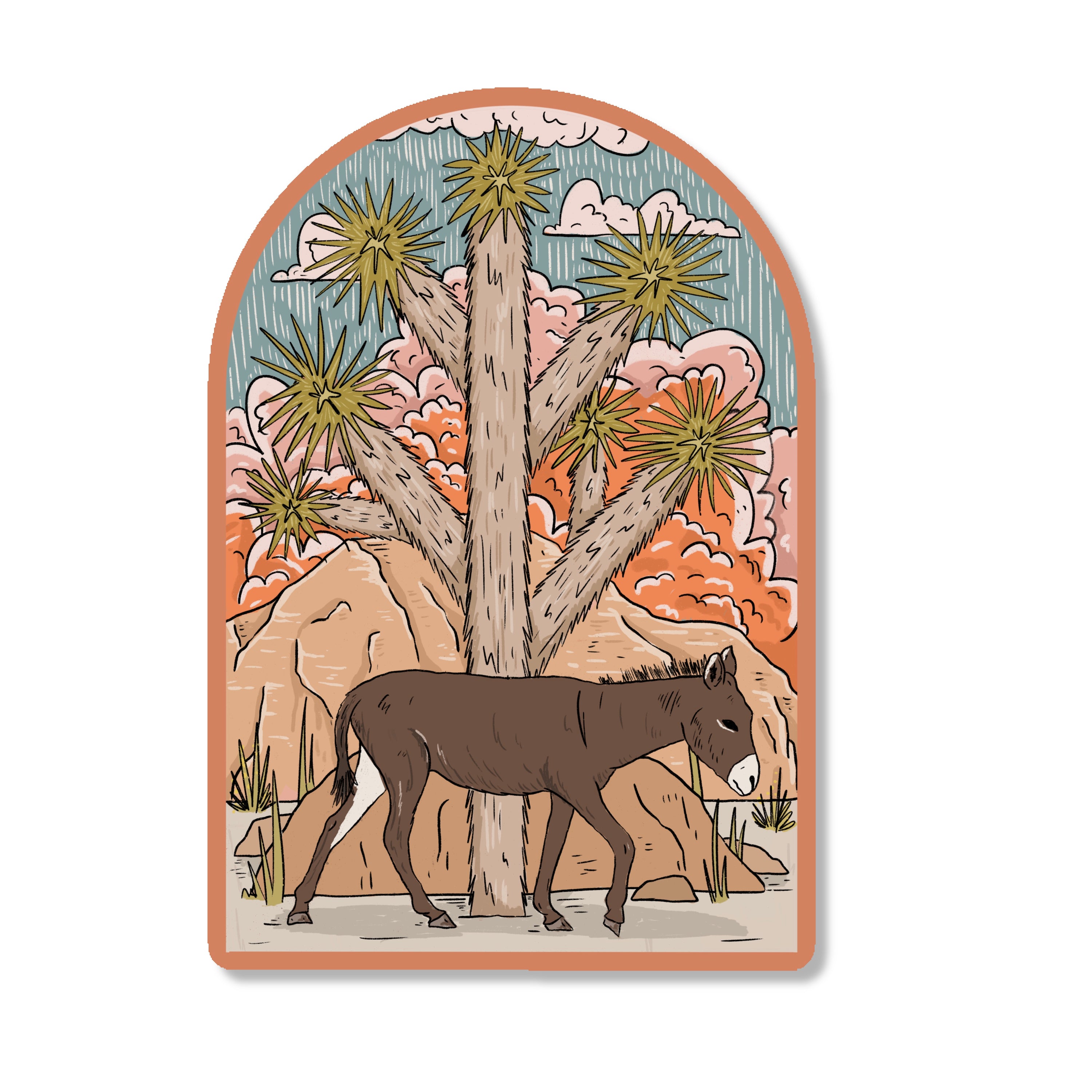 Burro Vinyl Sticker