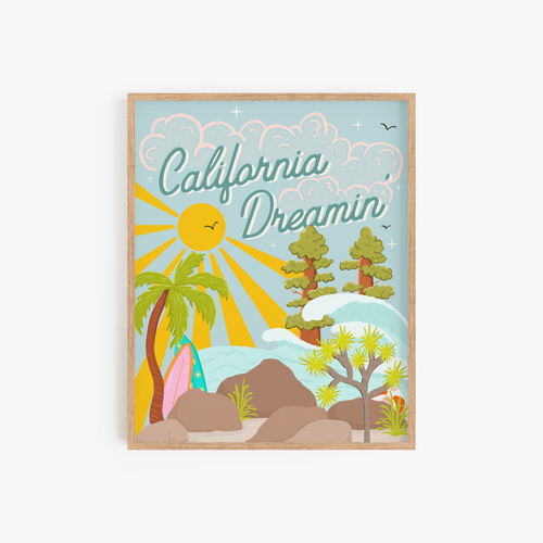 Cali Dreaming Art Print