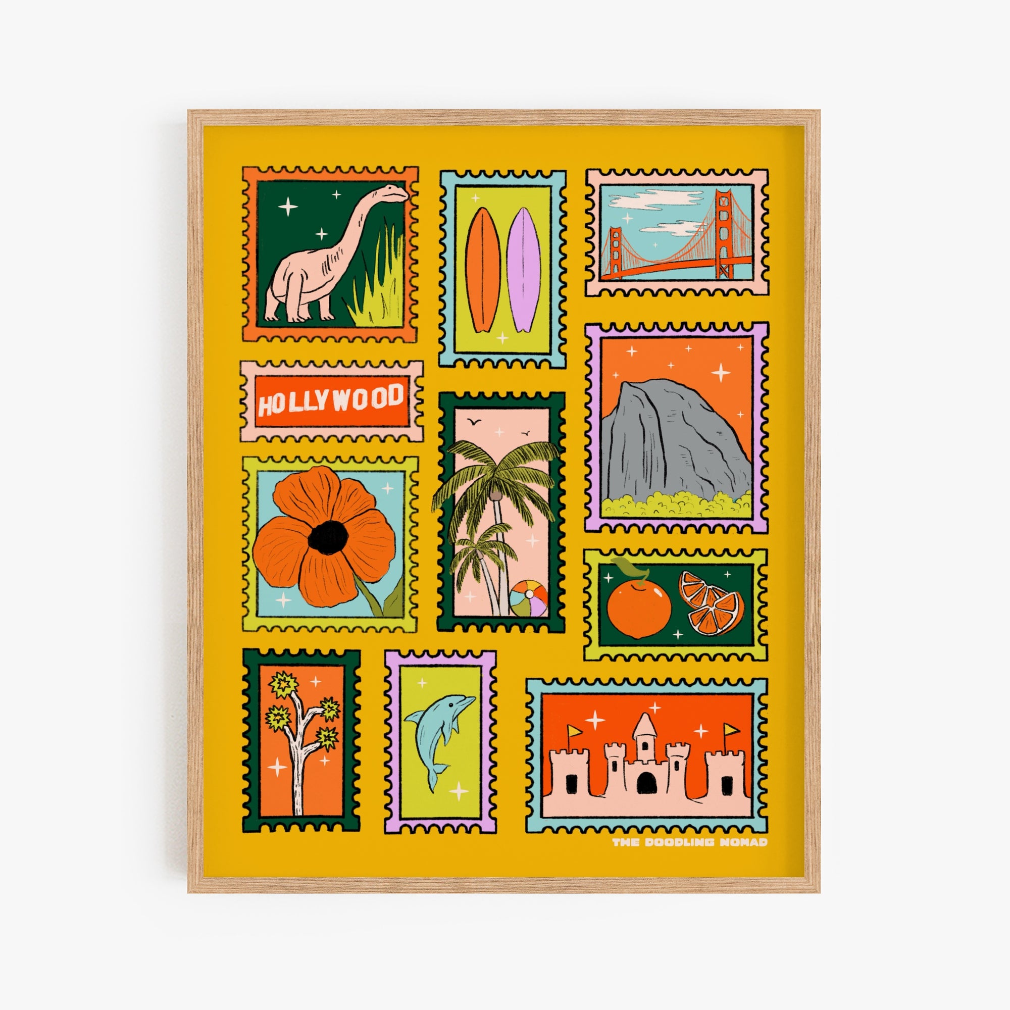 Stamped California Art Print