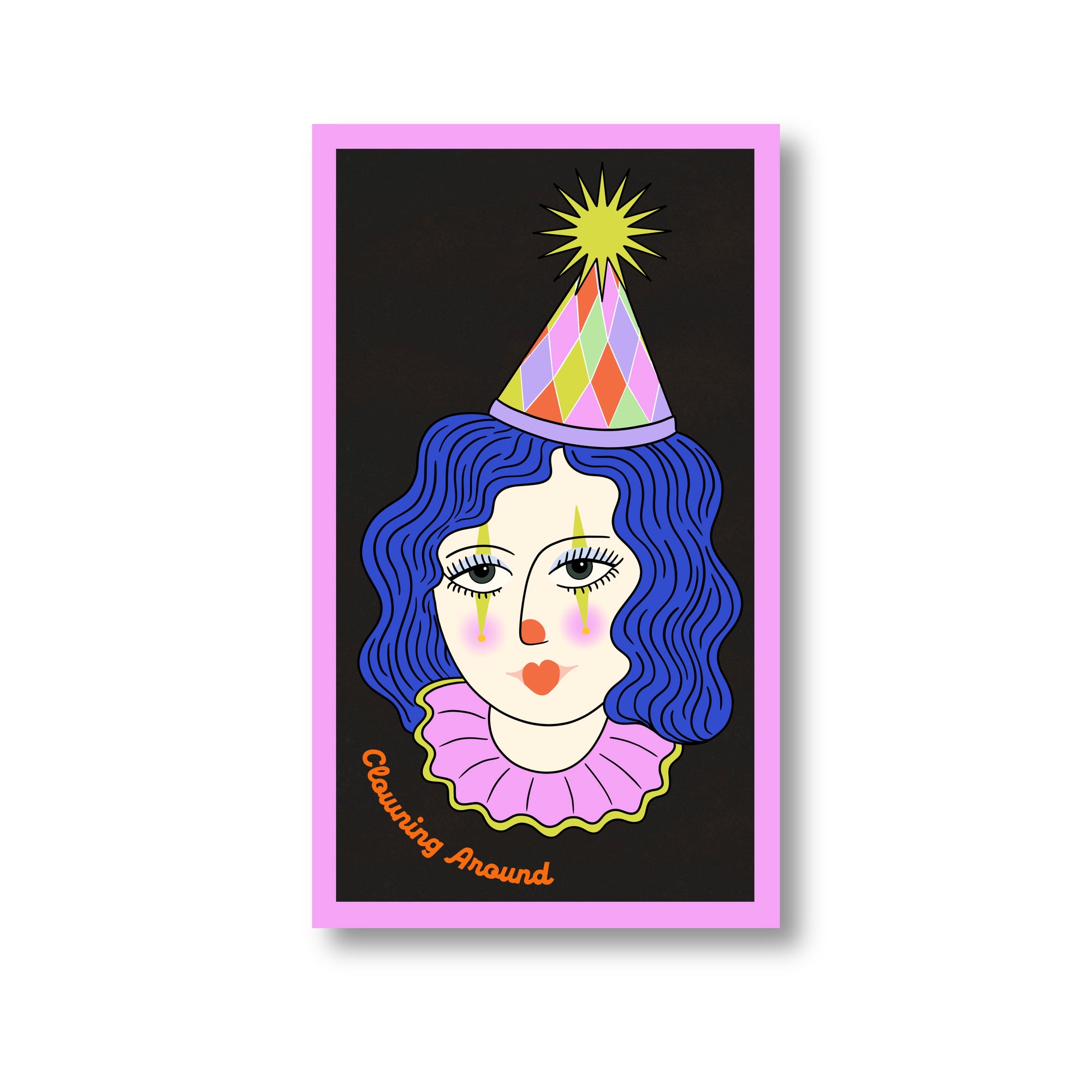 Clowning Around Vinyl Sticker