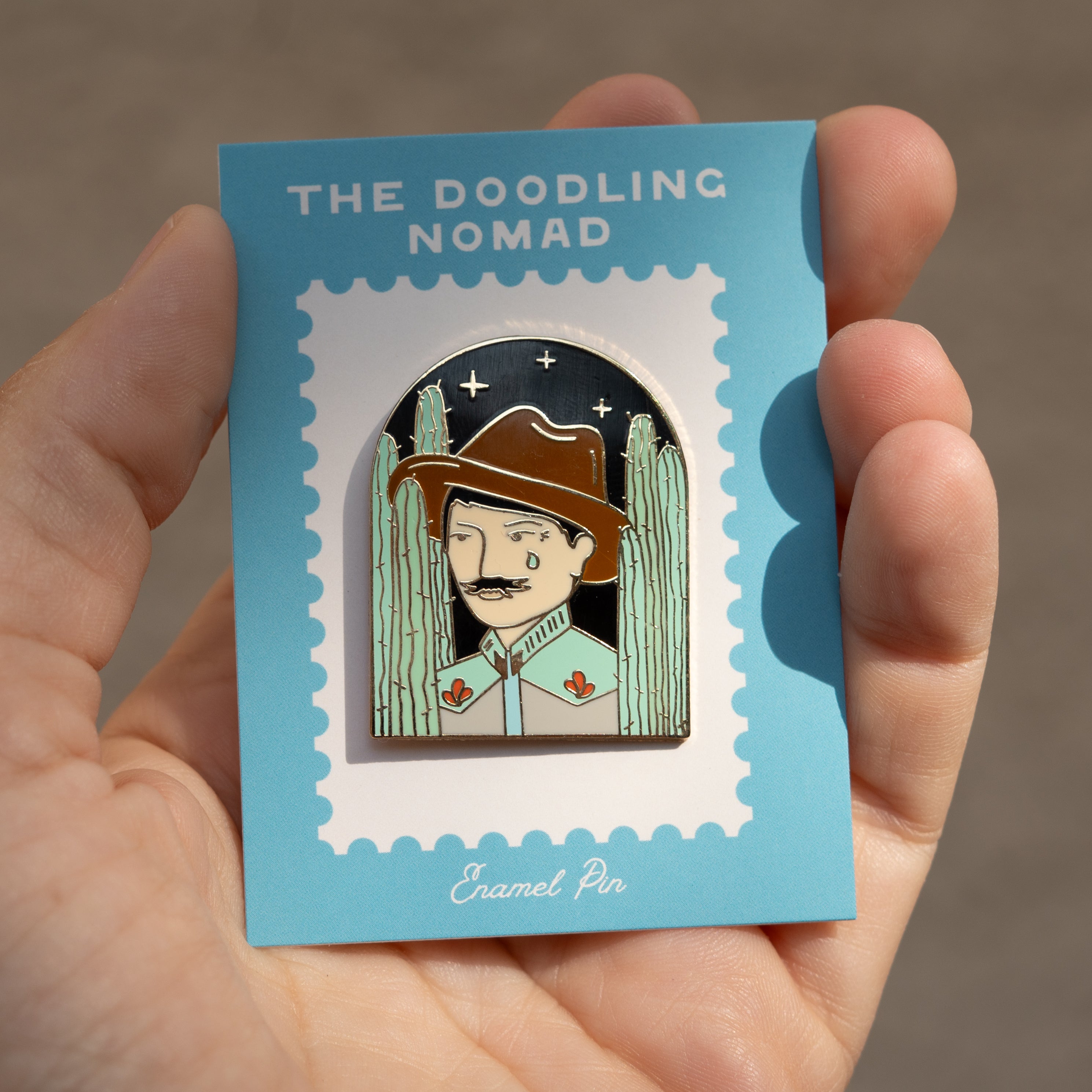 Cowboy Enamel Pin