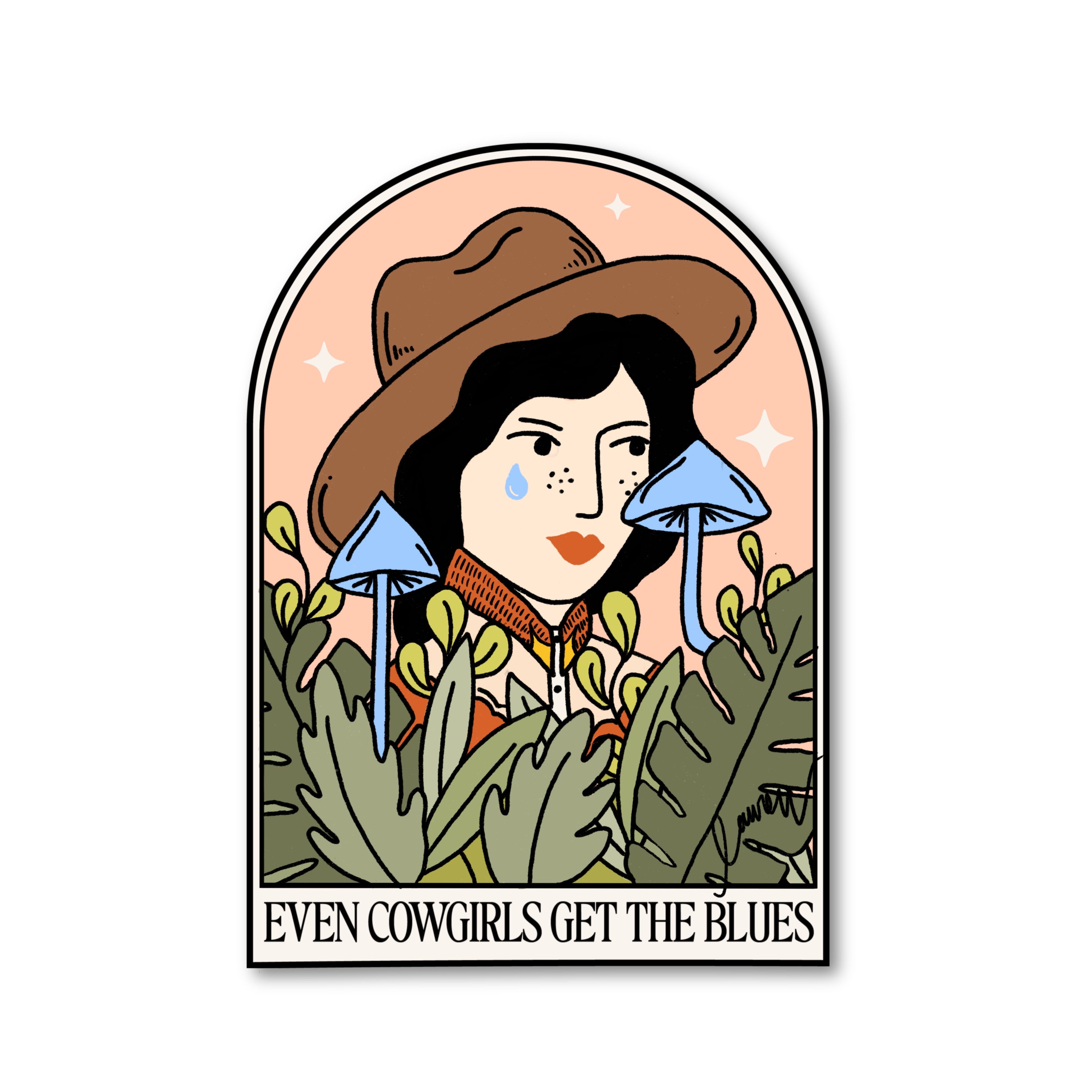 Cowgirl Blues Vinyl Sticker