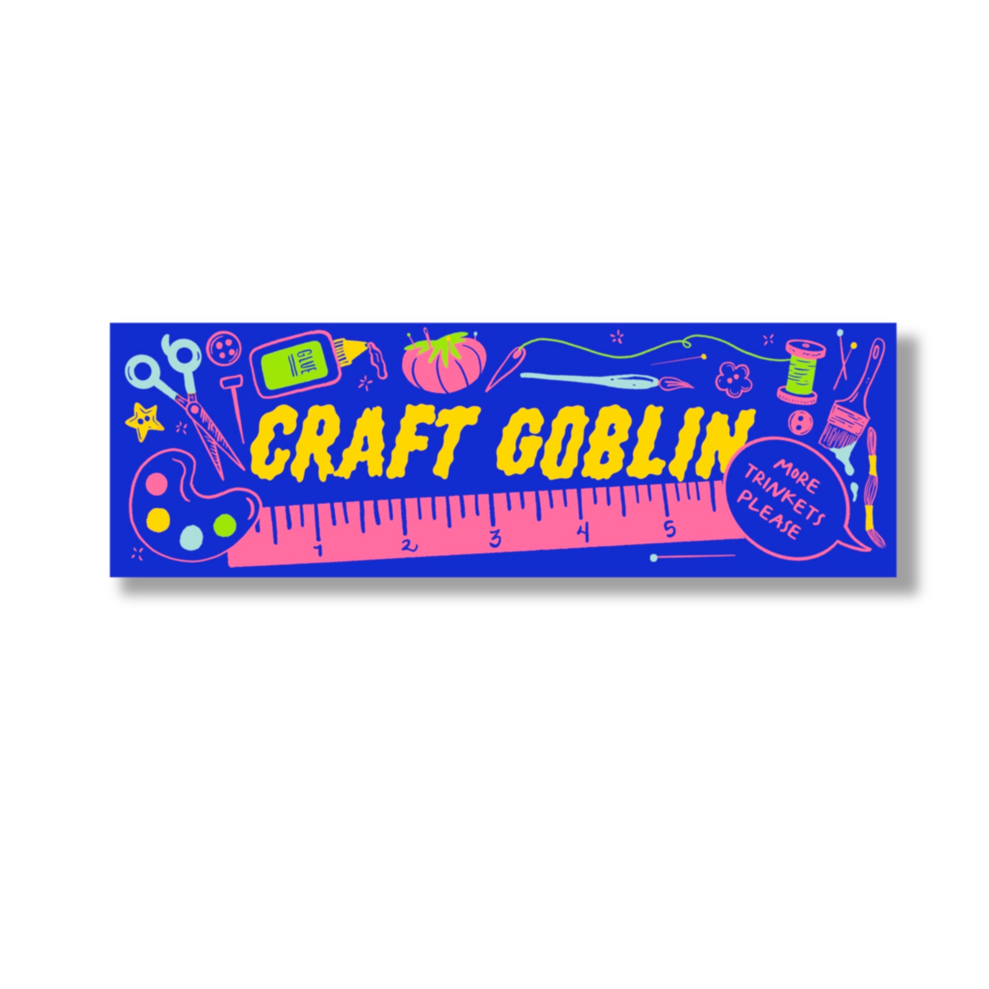 Craft Goblin Vinyl Bumper Sticker