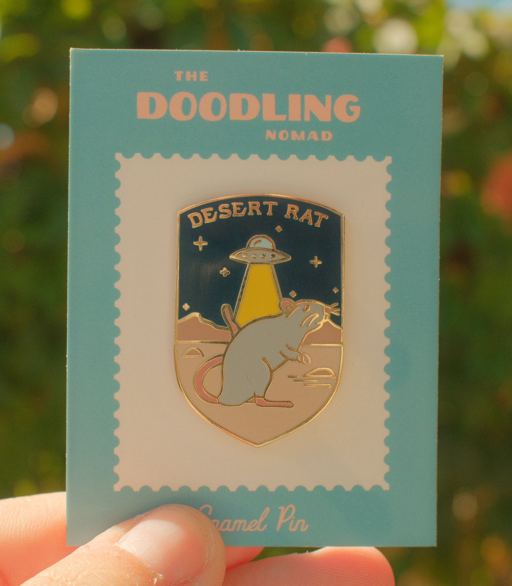 Desert Rat Enamel Pin