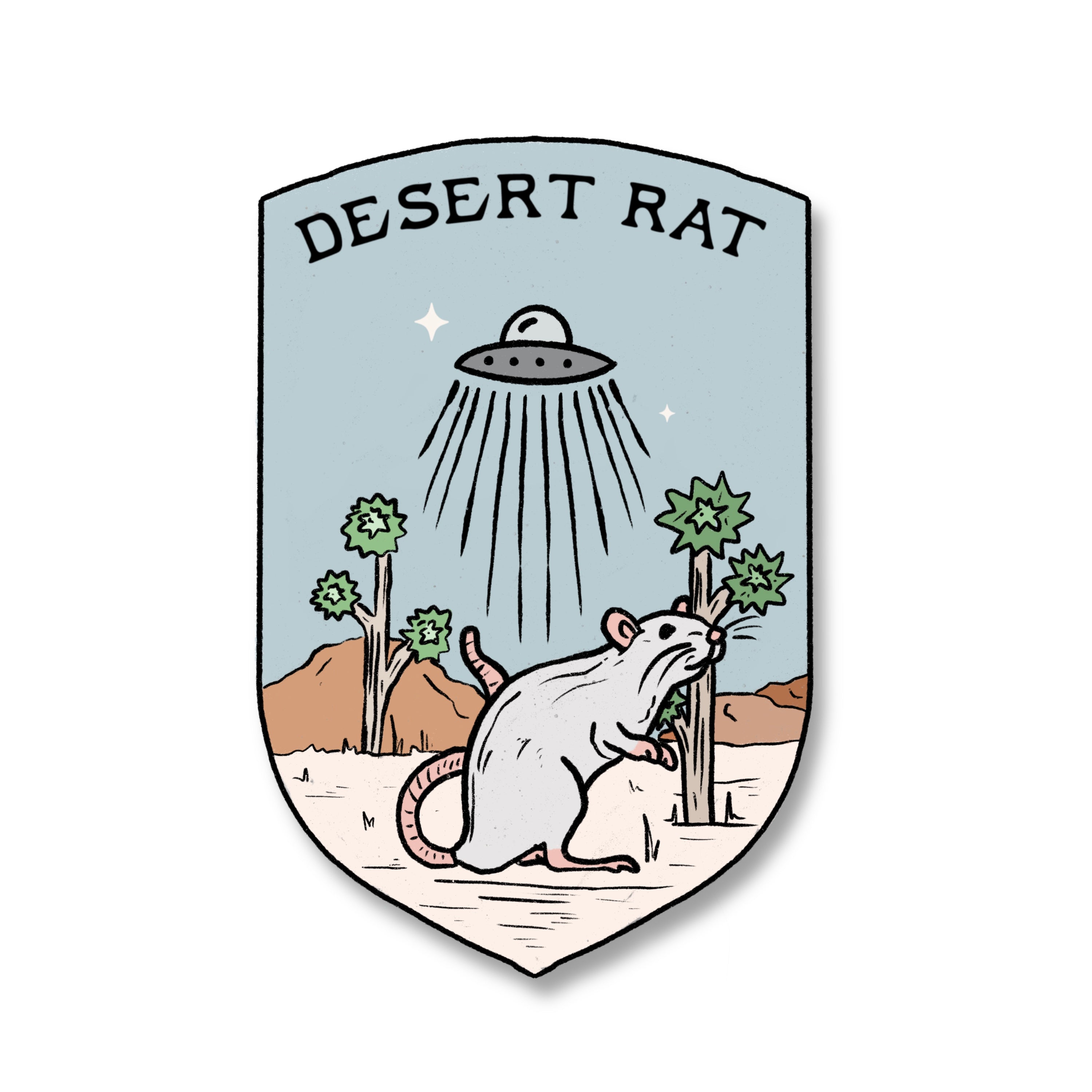 Desert Rat Vinyl Sticker