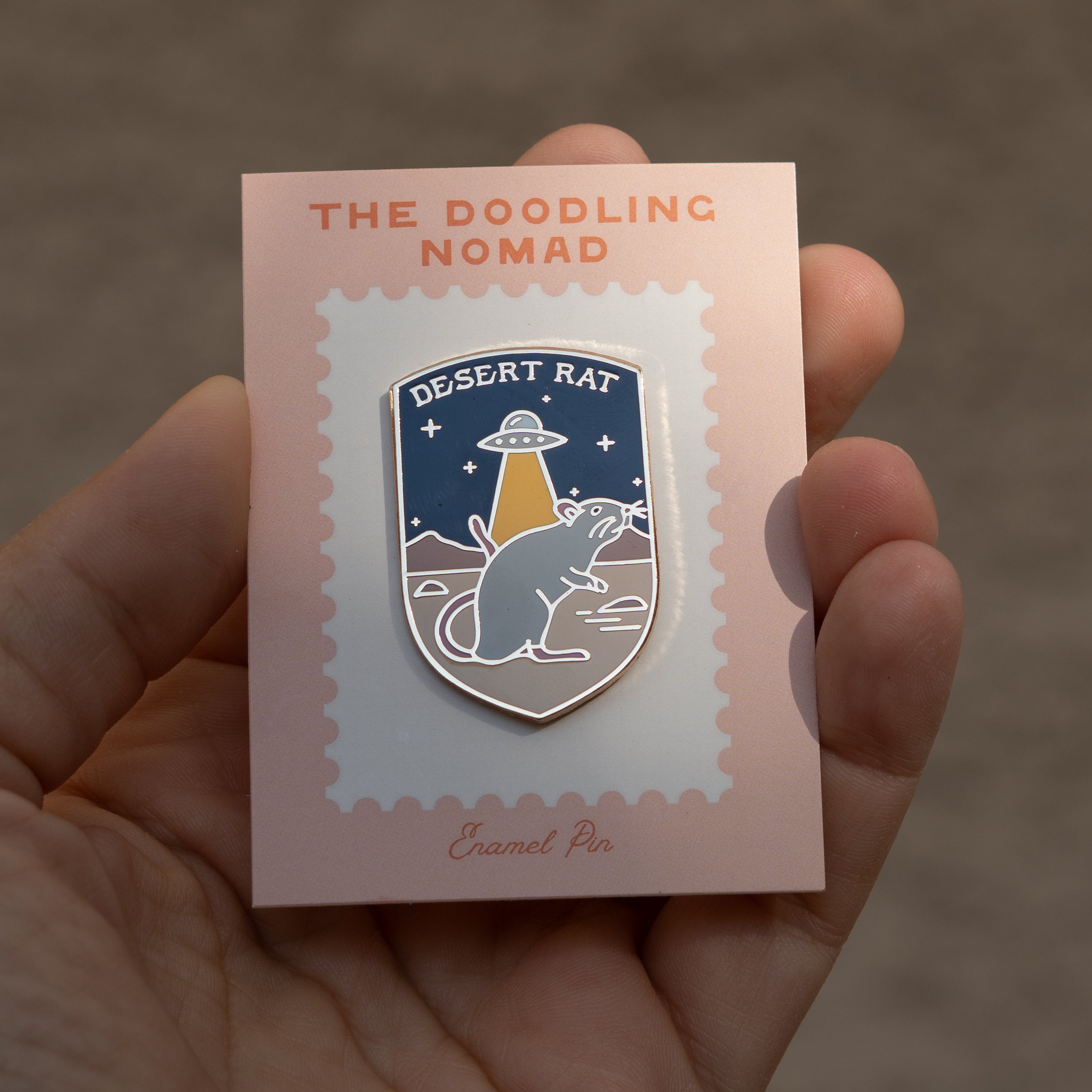 Desert Rat Enamel Pin
