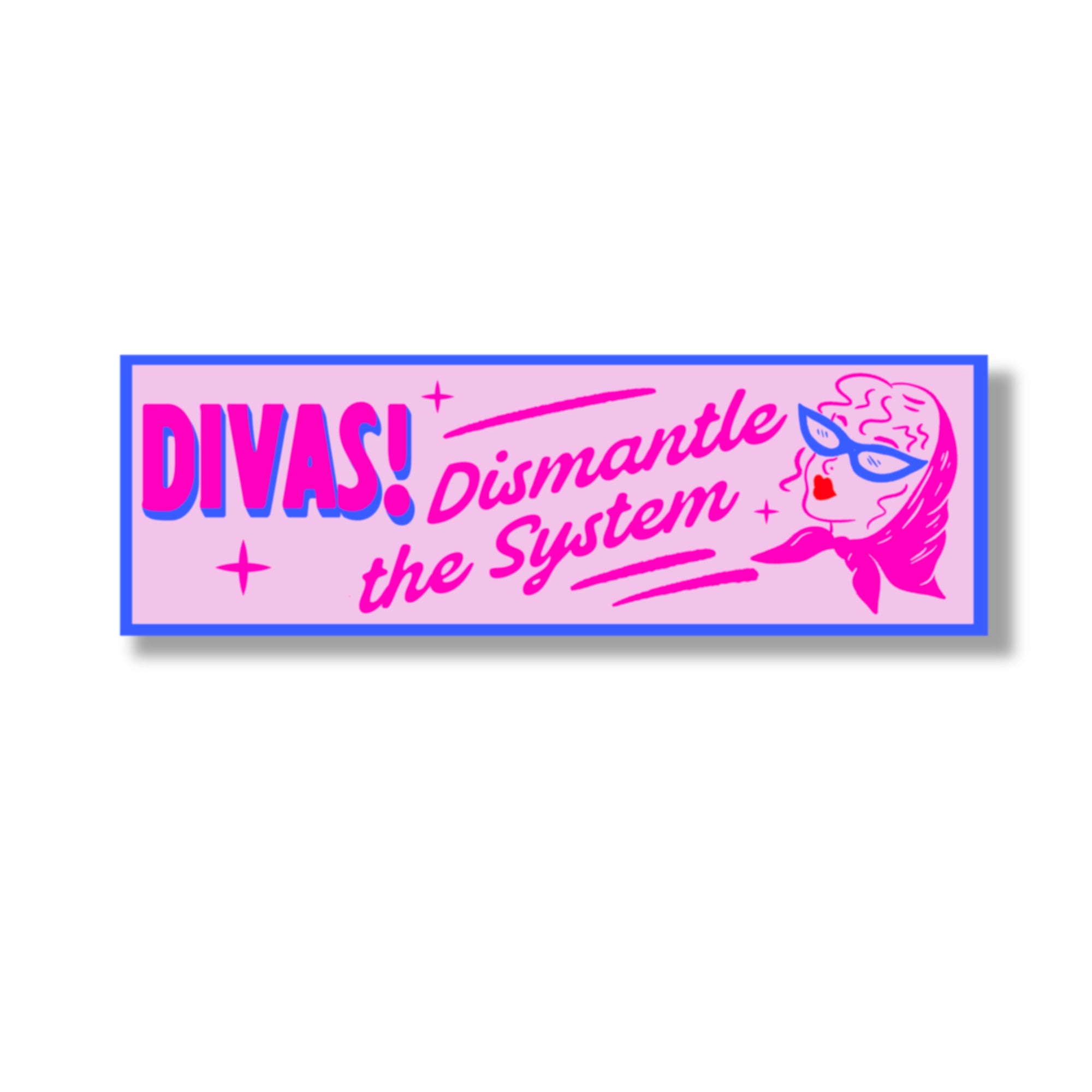 Divas Vinyl Bumper Sticker