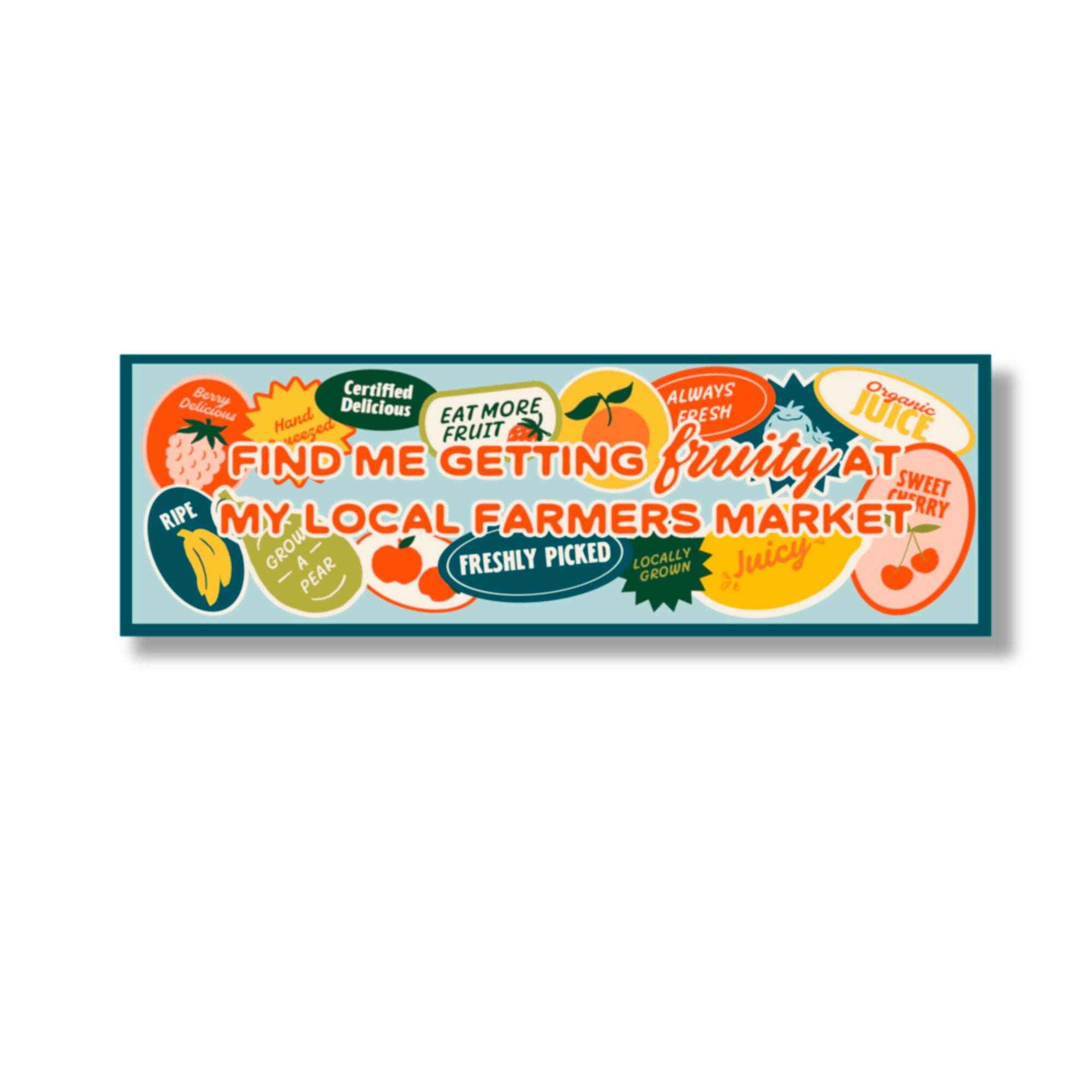 Fruity Vinyl Bumper Sticker