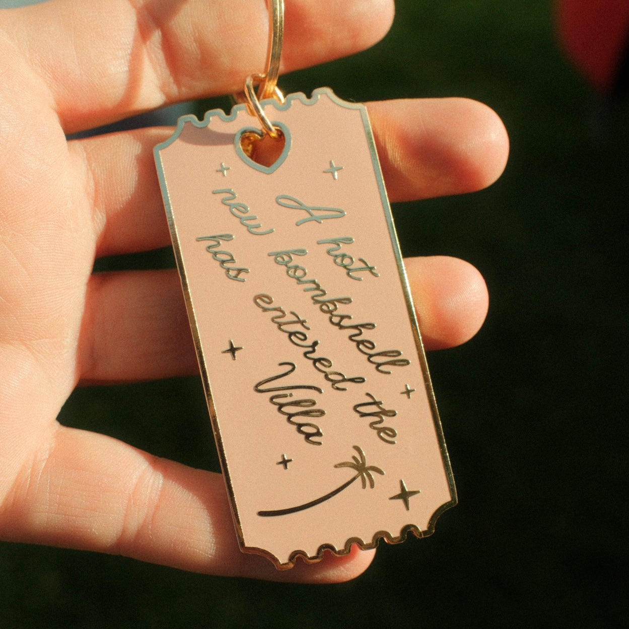 Love Island Enamel Keychain