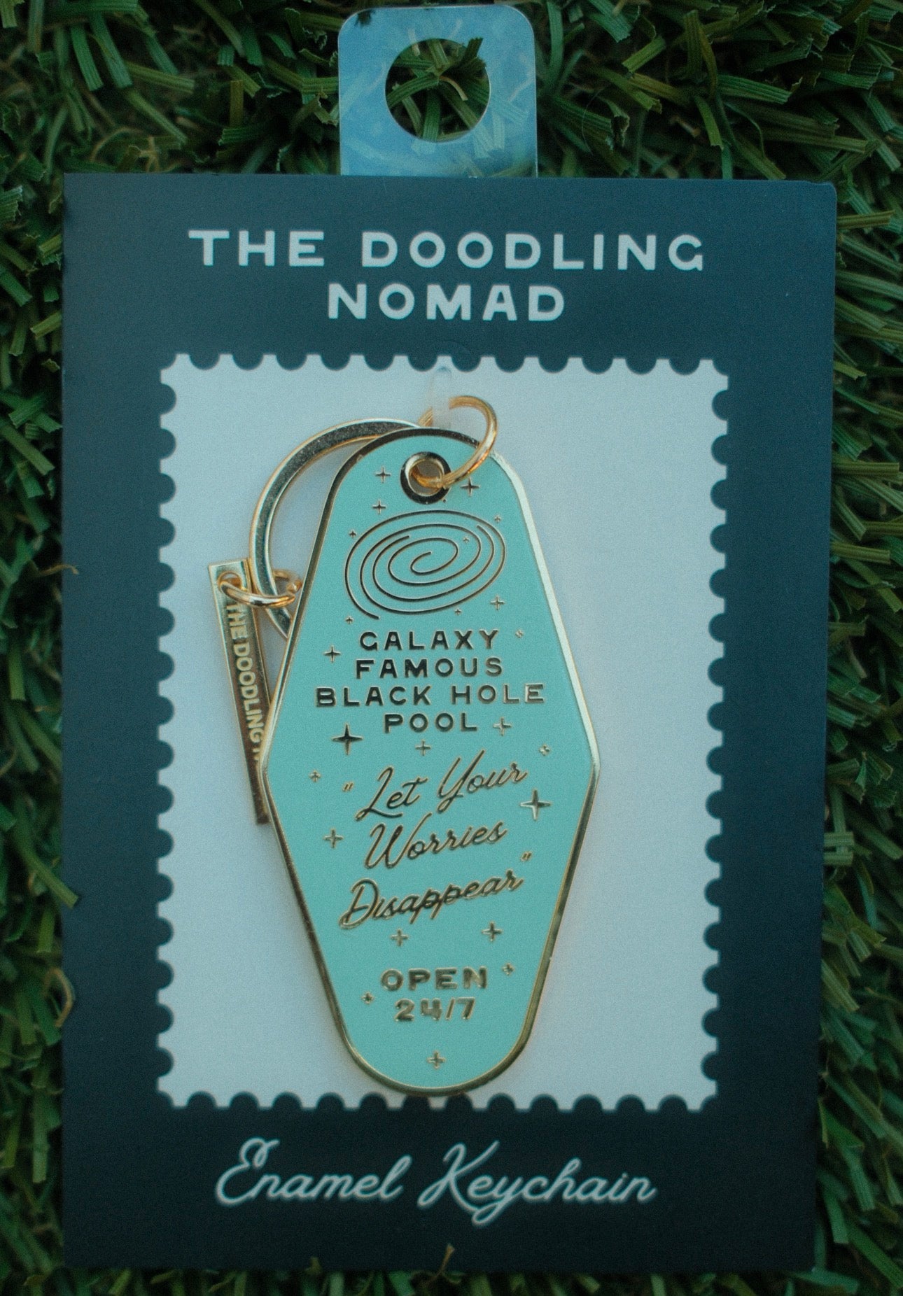 Martian Inn Enamel Keychain