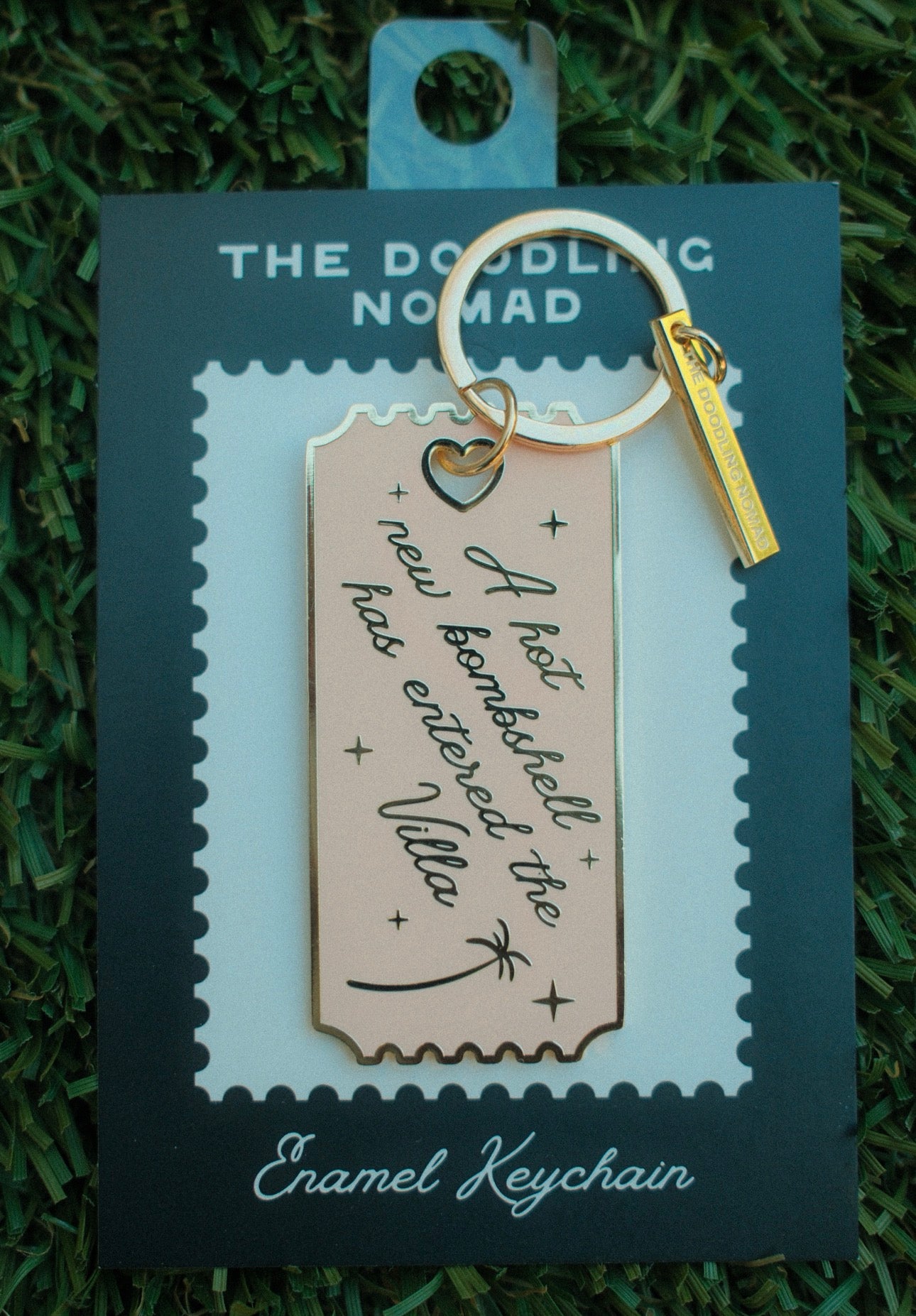 Love Island Enamel Keychain