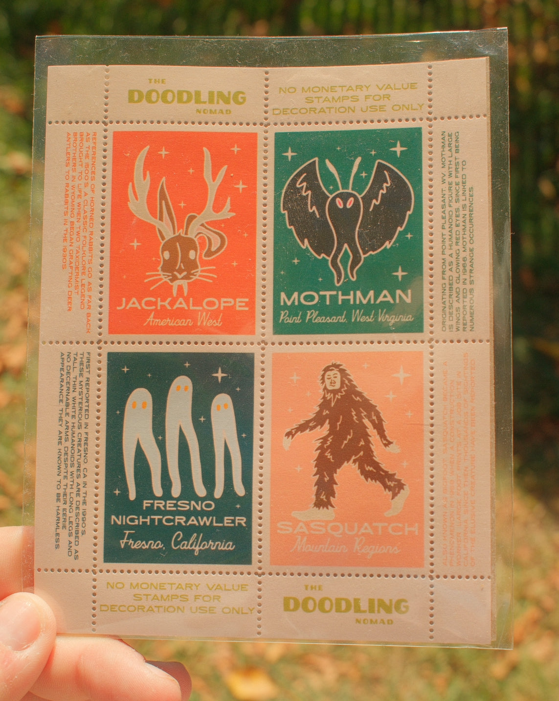 Cryptid 4 Pack Stamps