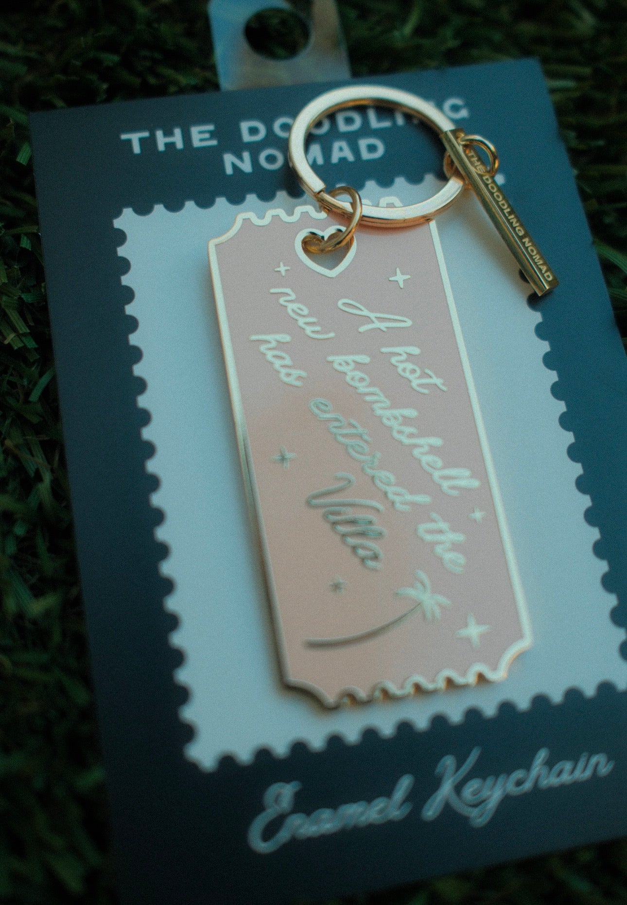 Love Island Enamel Keychain