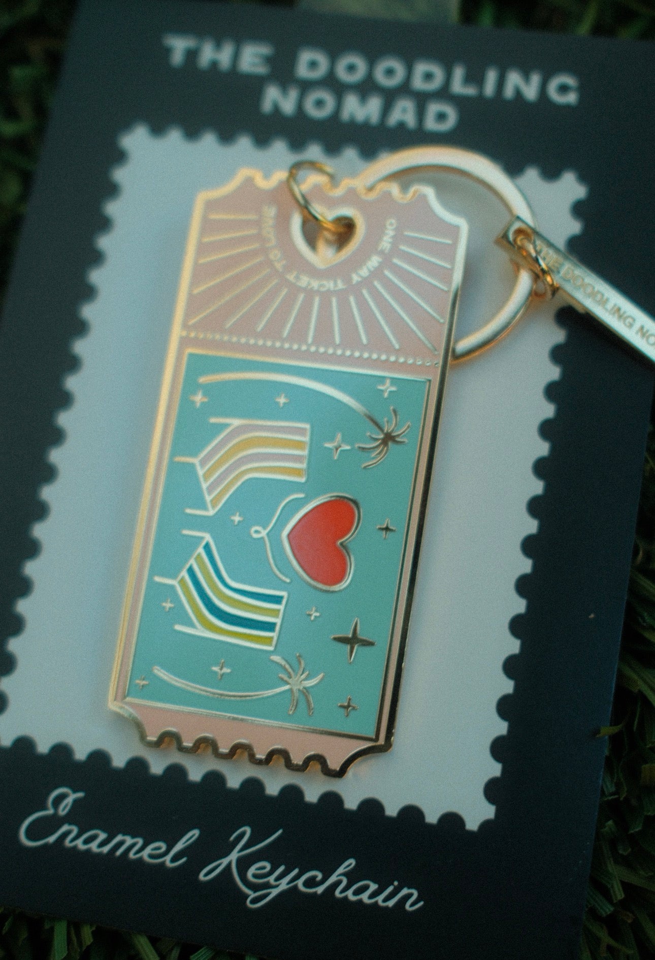 Love Island Enamel Keychain