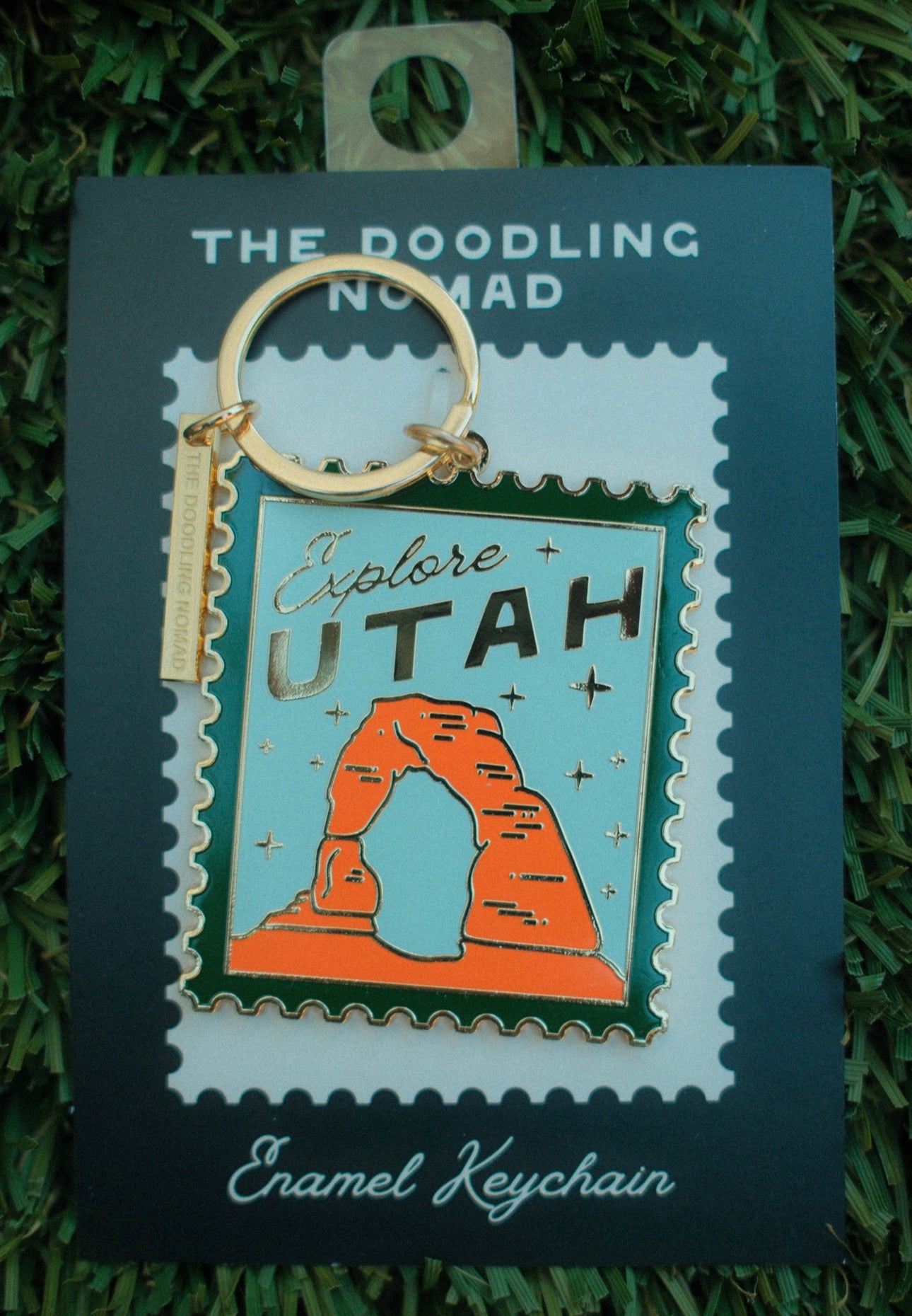 Explore Utah Enamel Keychain