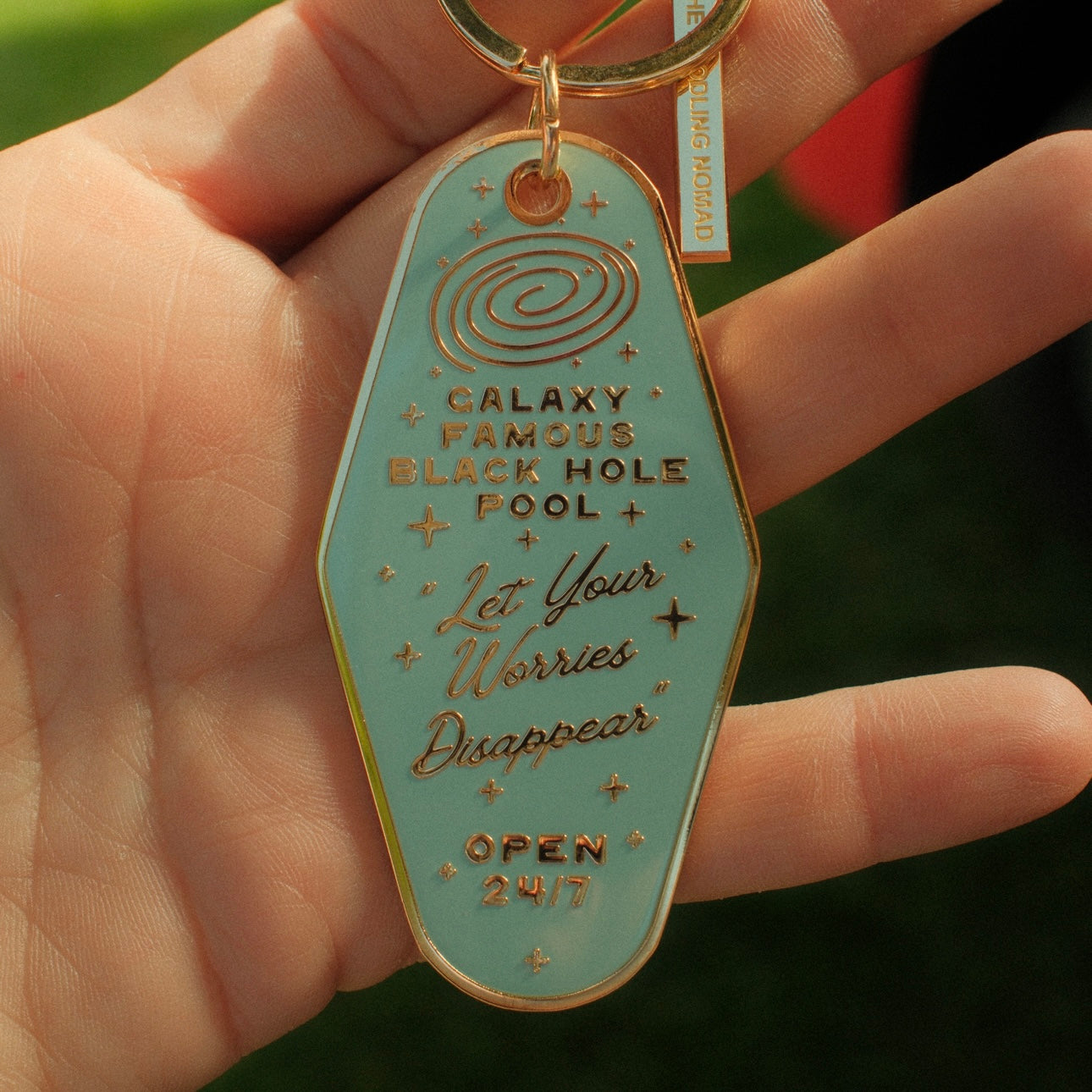 Martian Inn Enamel Keychain