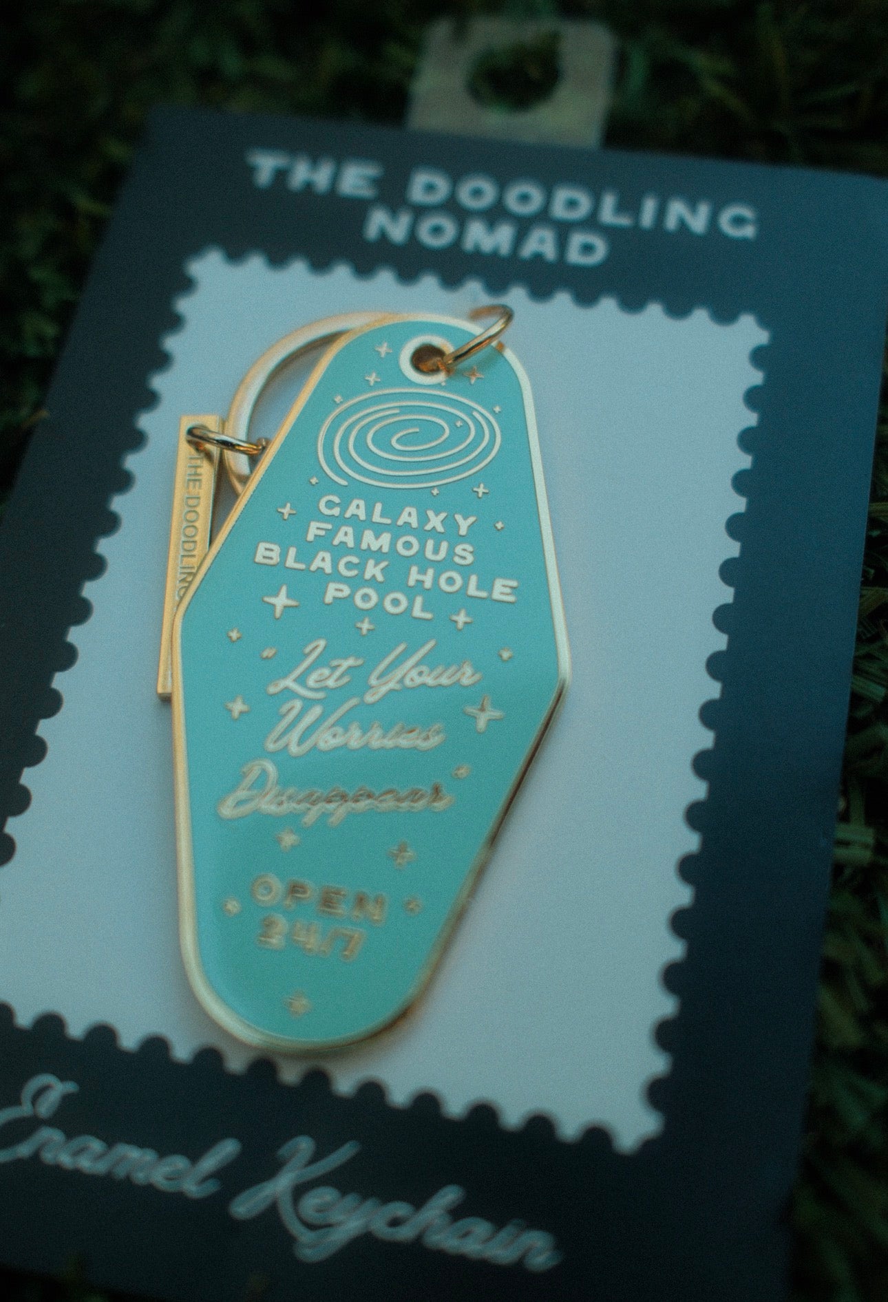 Martian Inn Enamel Keychain