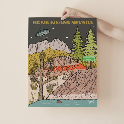 Home Means Nevada Art Print