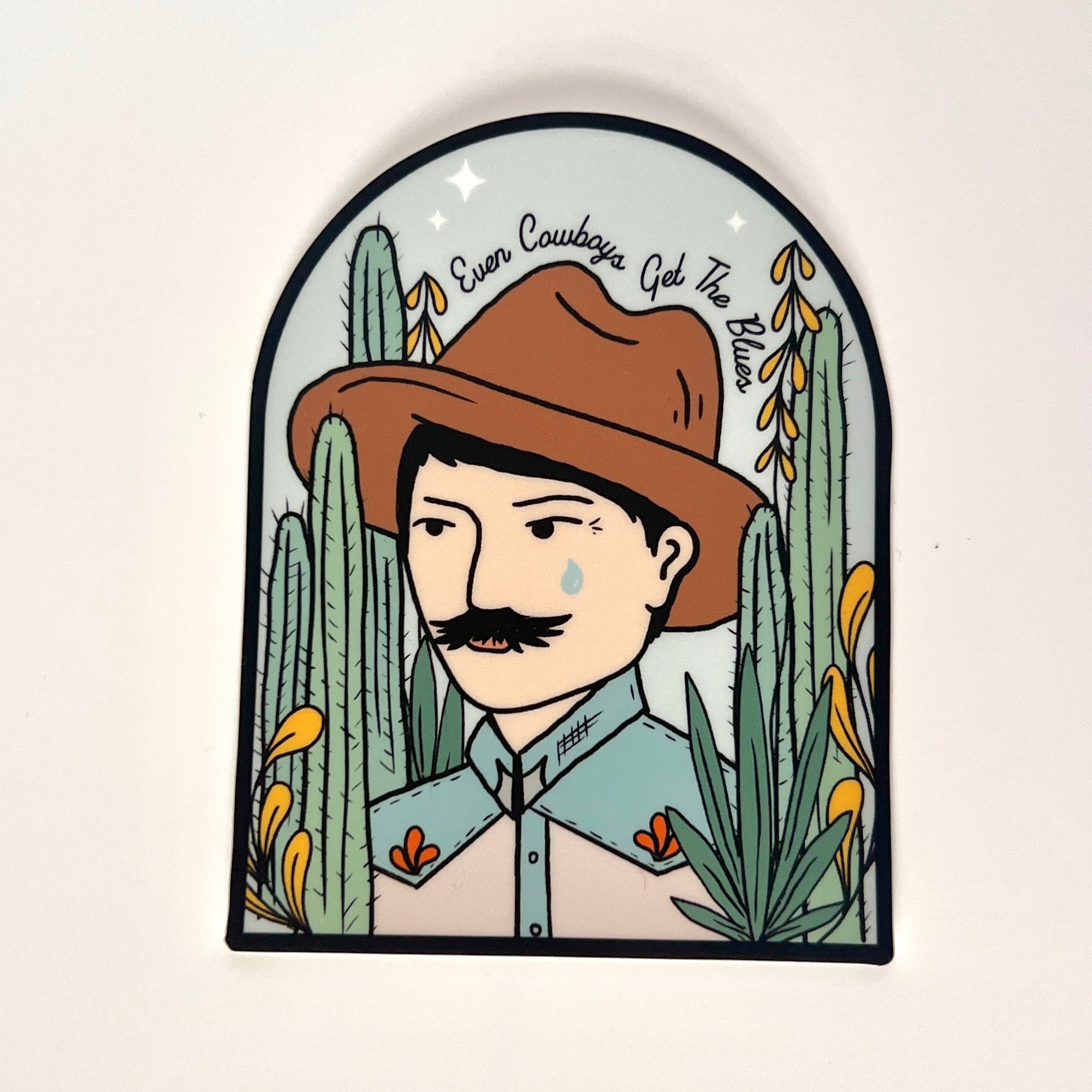 Cowboy Vinyl Sticker