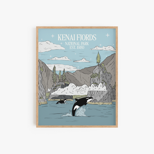 Kenai Fjords National Park Art Print