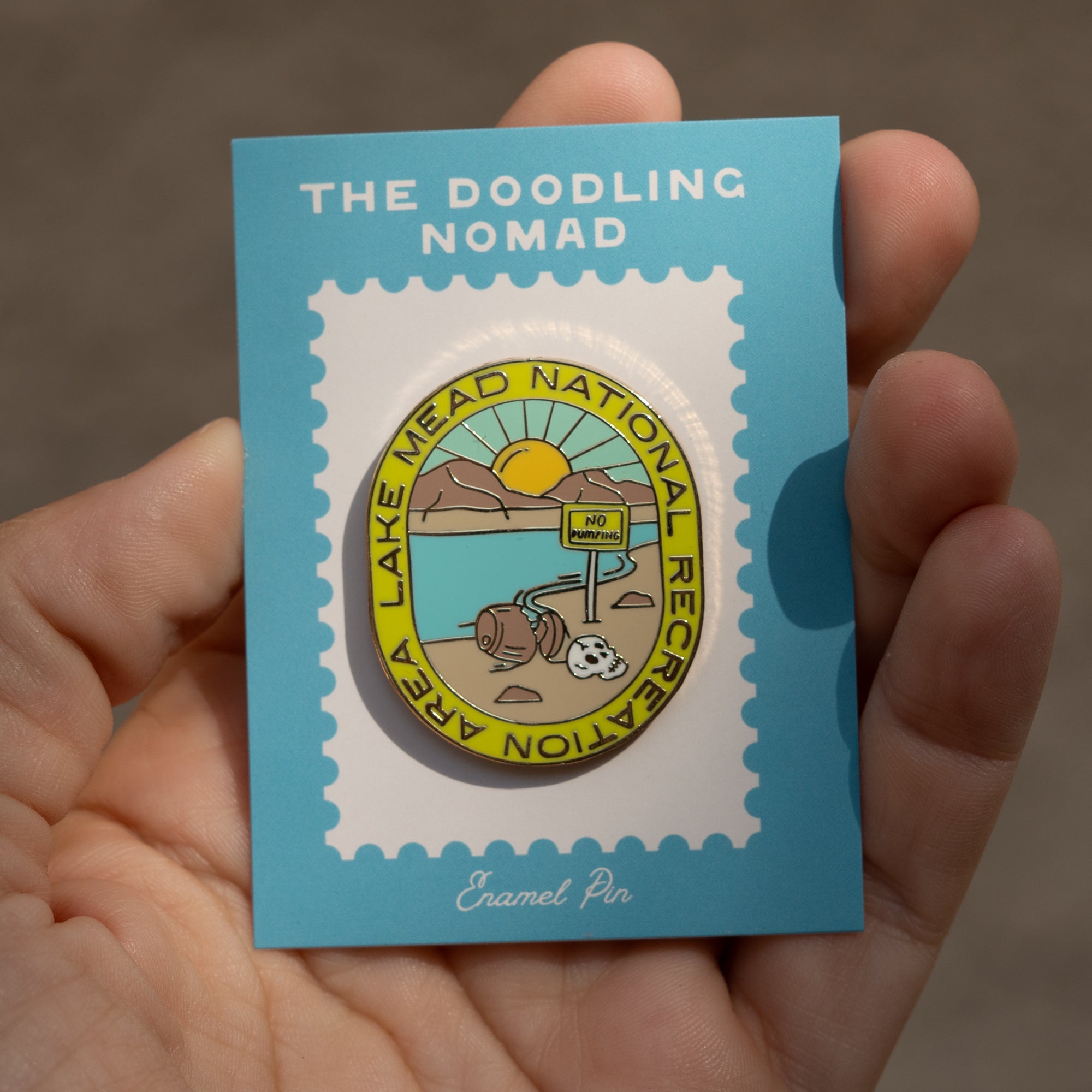 Lake Mead Enamel Pin