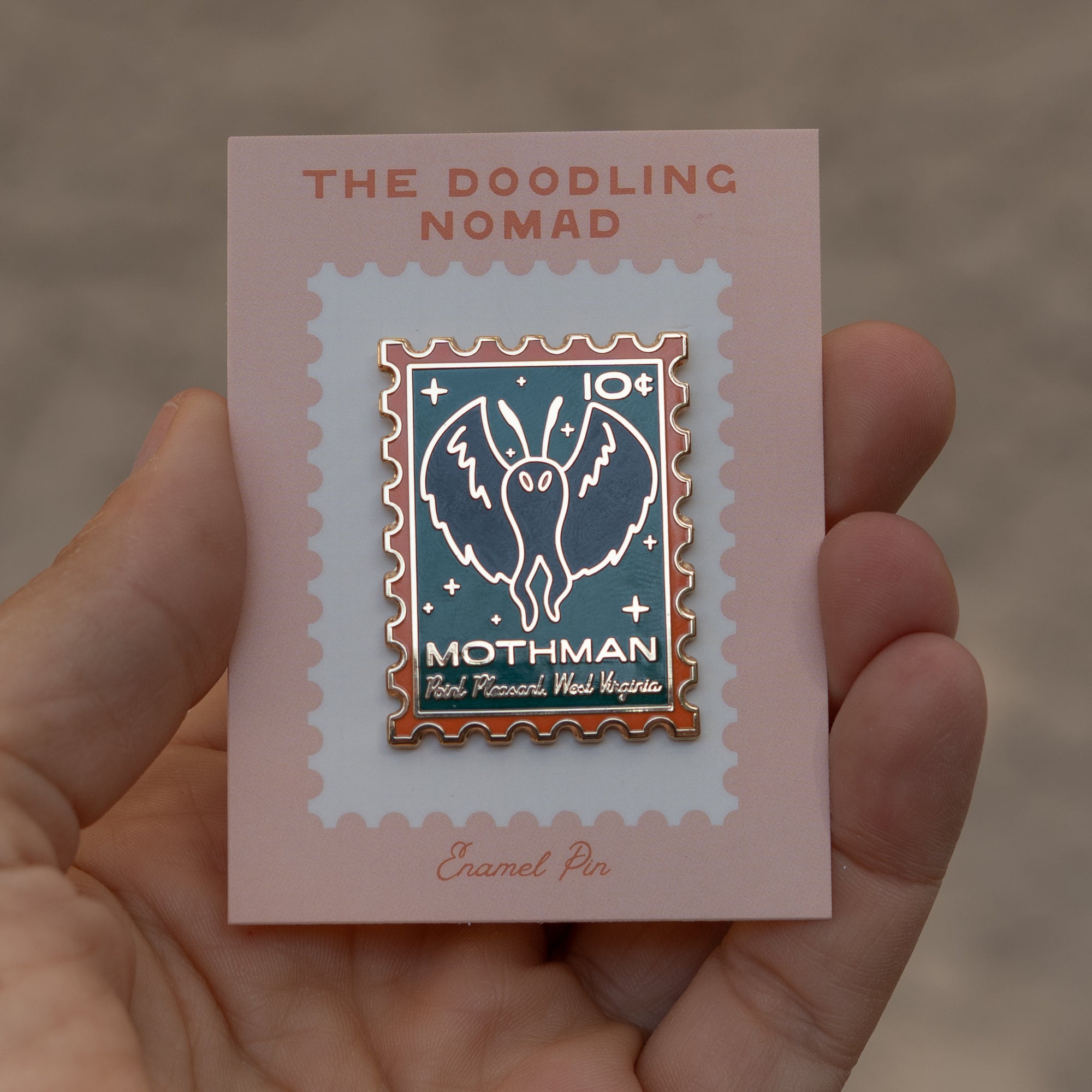 Mothman Enamel Pin
