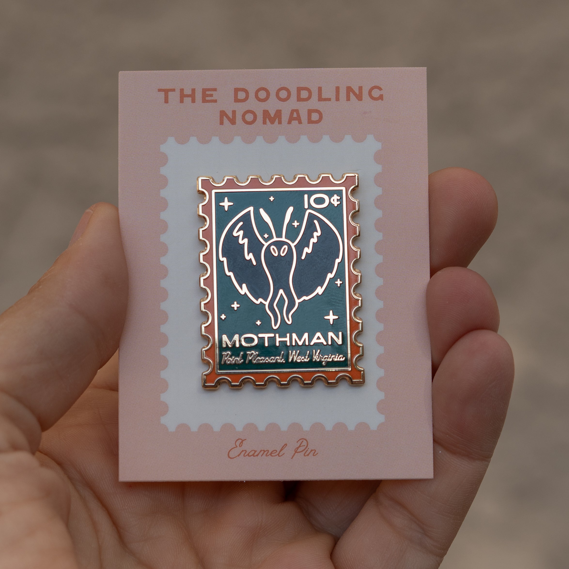 Mothman Enamel Pin