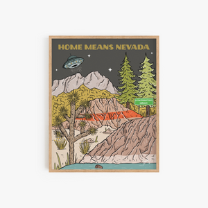 Home Means Nevada Art Print