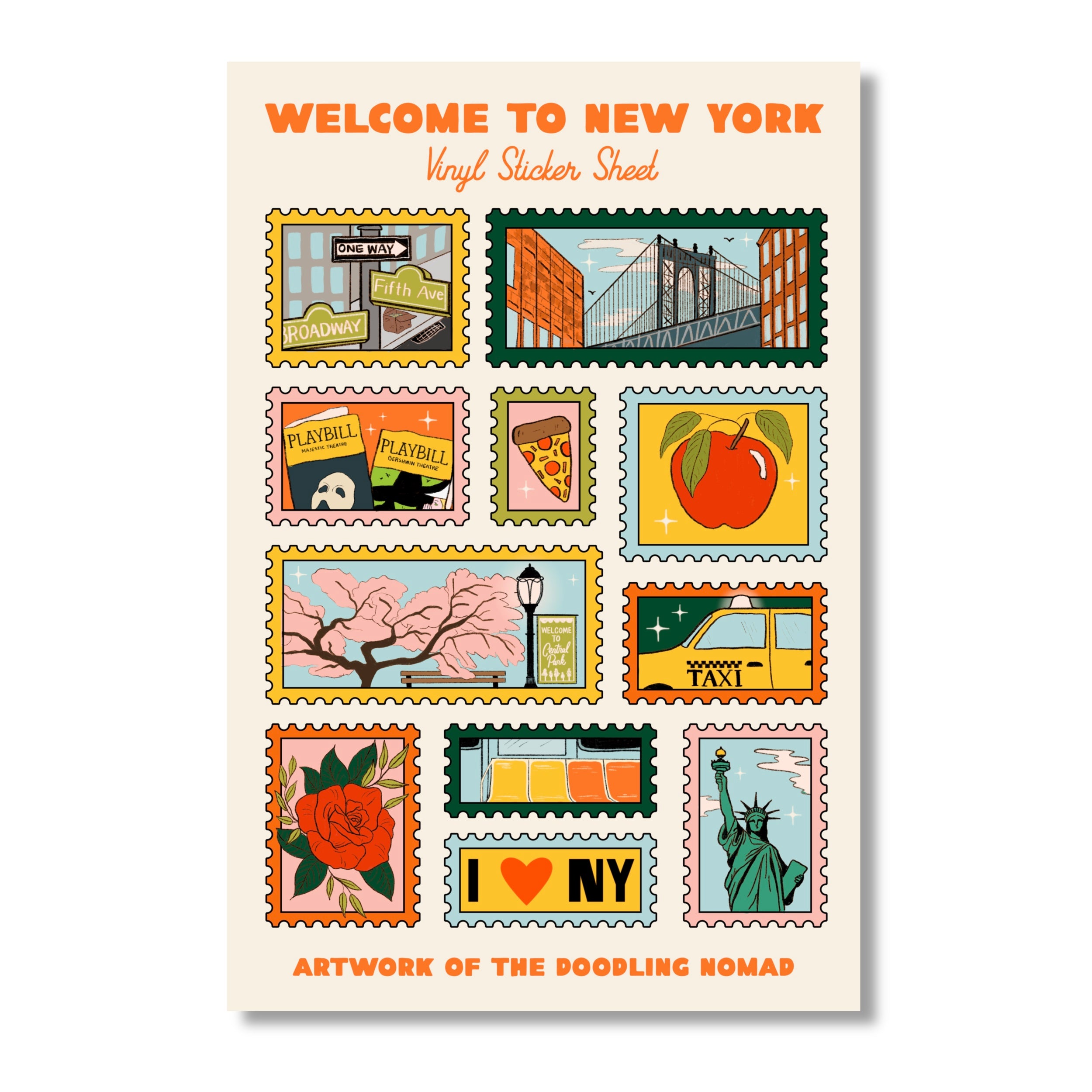 Welcome to New York Sticker Sheet