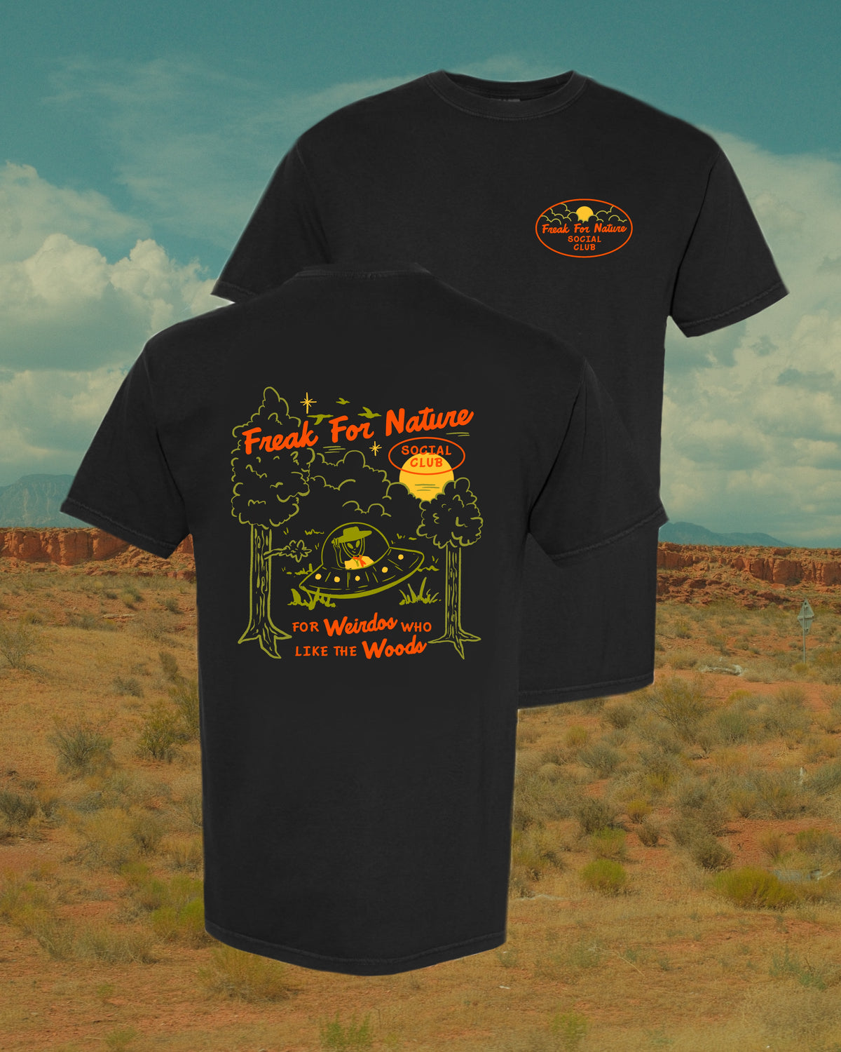 Freak for Nature Cotton Tee (Black)