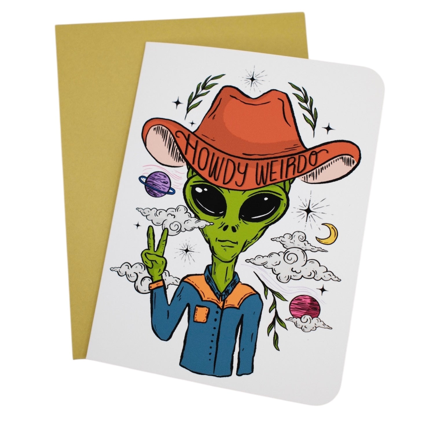 Howdy Weirdo Greeting Card