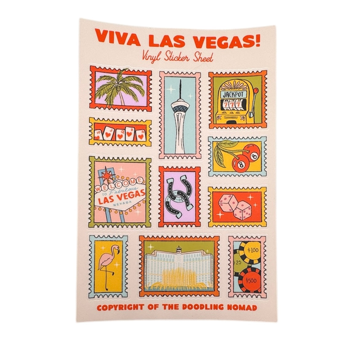 Viva Las Vegas Sticker Sheet