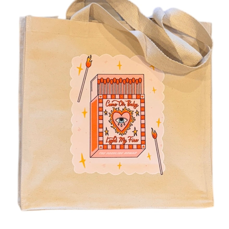 Light My Fire Canvas Tote Bag