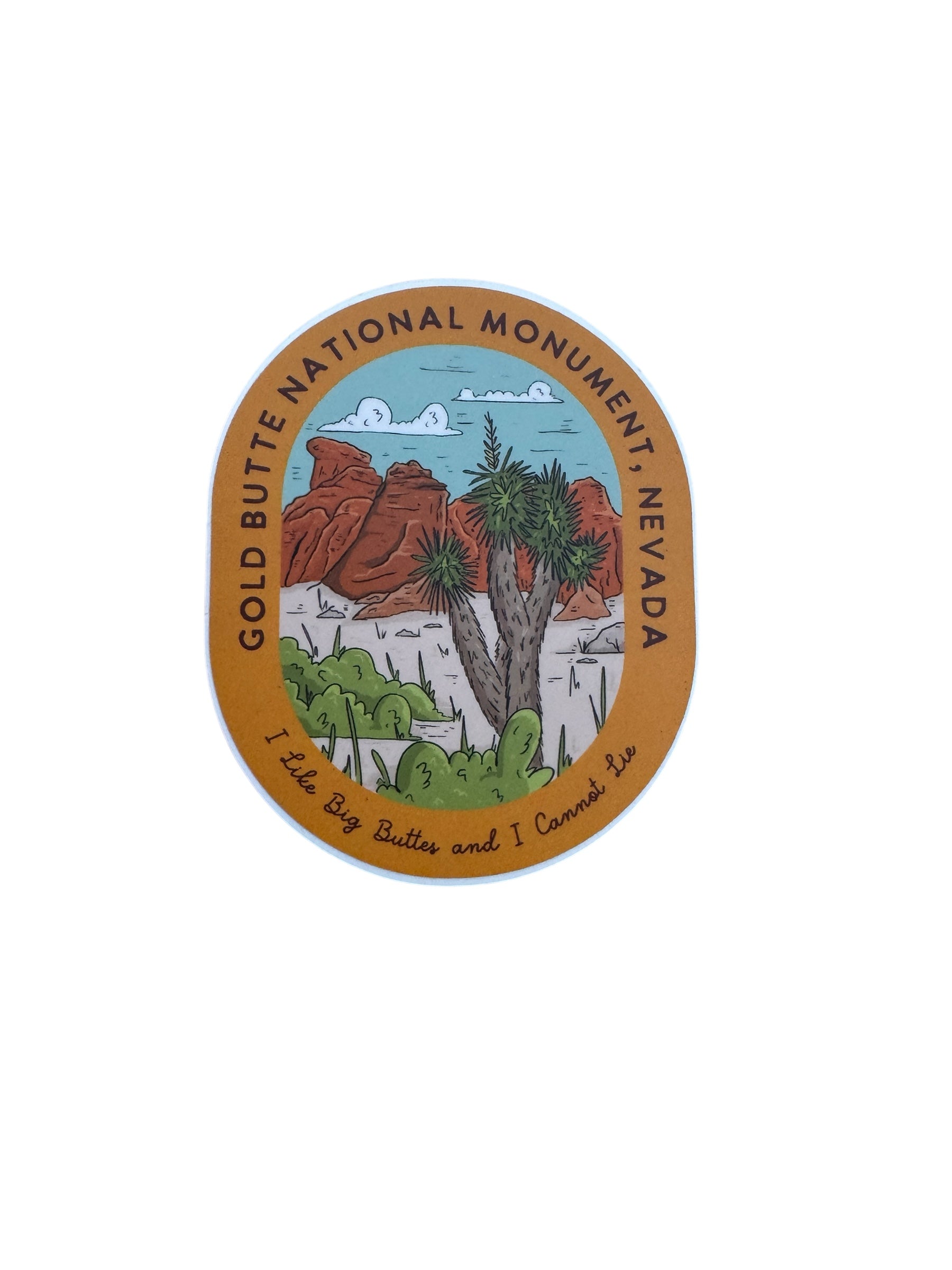 Gold Butte Vinyl Sticker