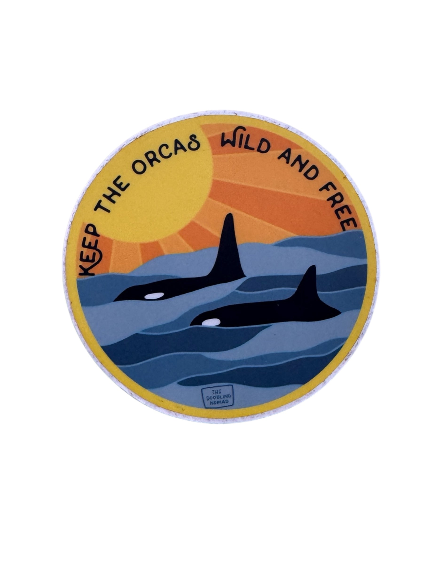 Granny and Tilikum Vinyl Sticker
