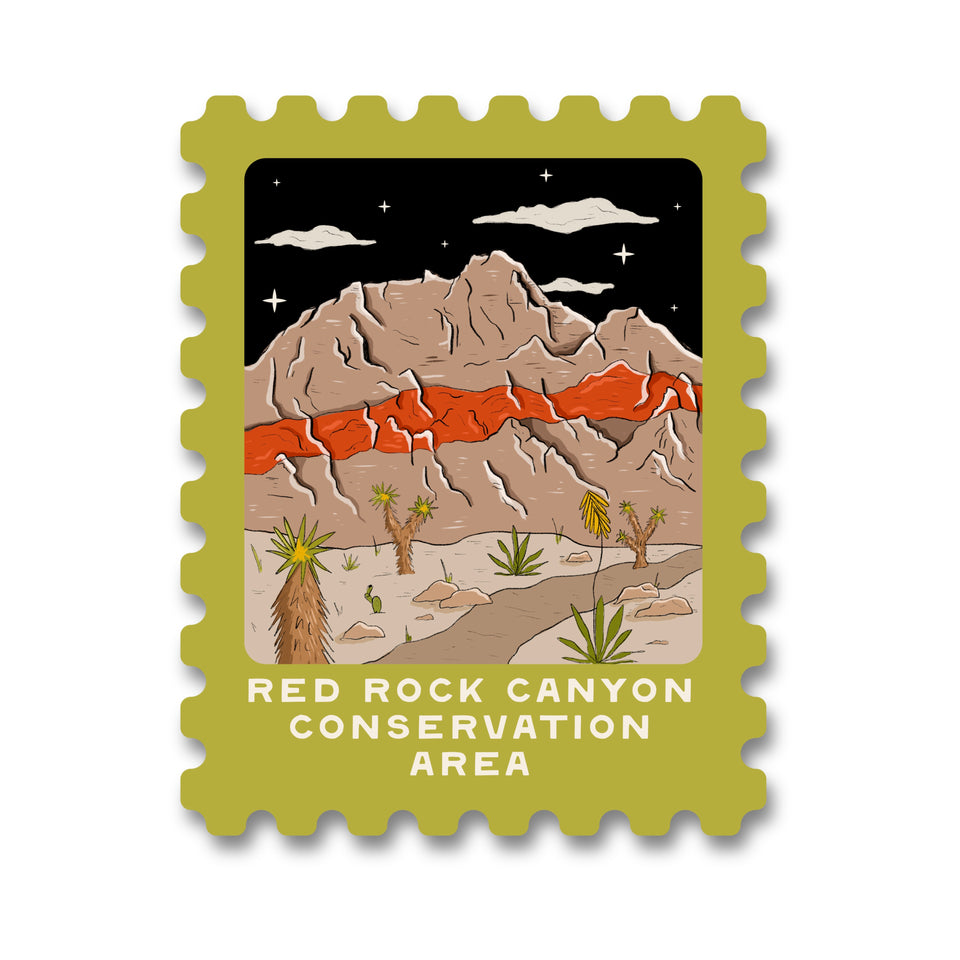 Red Rock Canyon National Conservation Area Vinyl Sticker – The Doodling ...