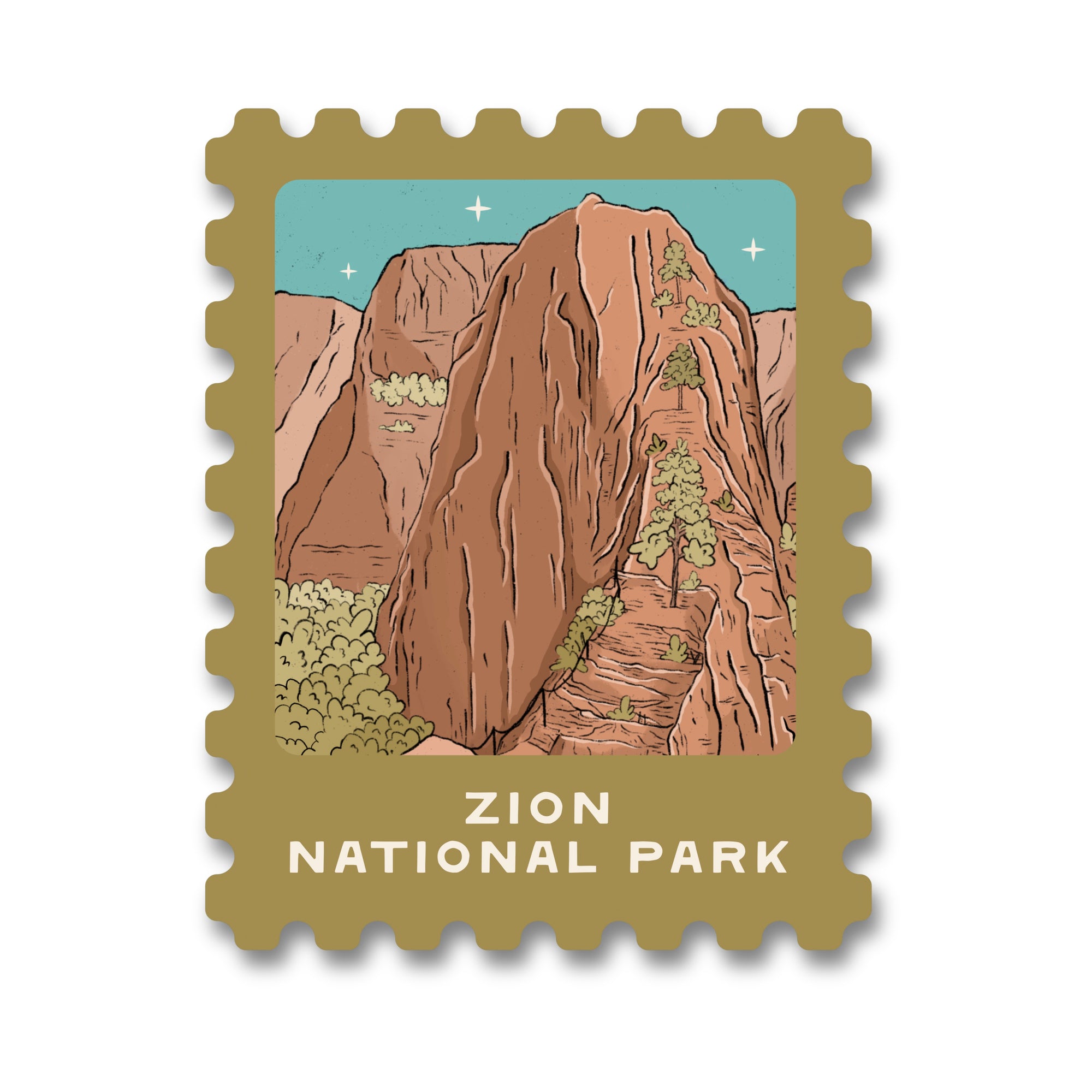 Zion National Park Sticker Vinyl Sticker
