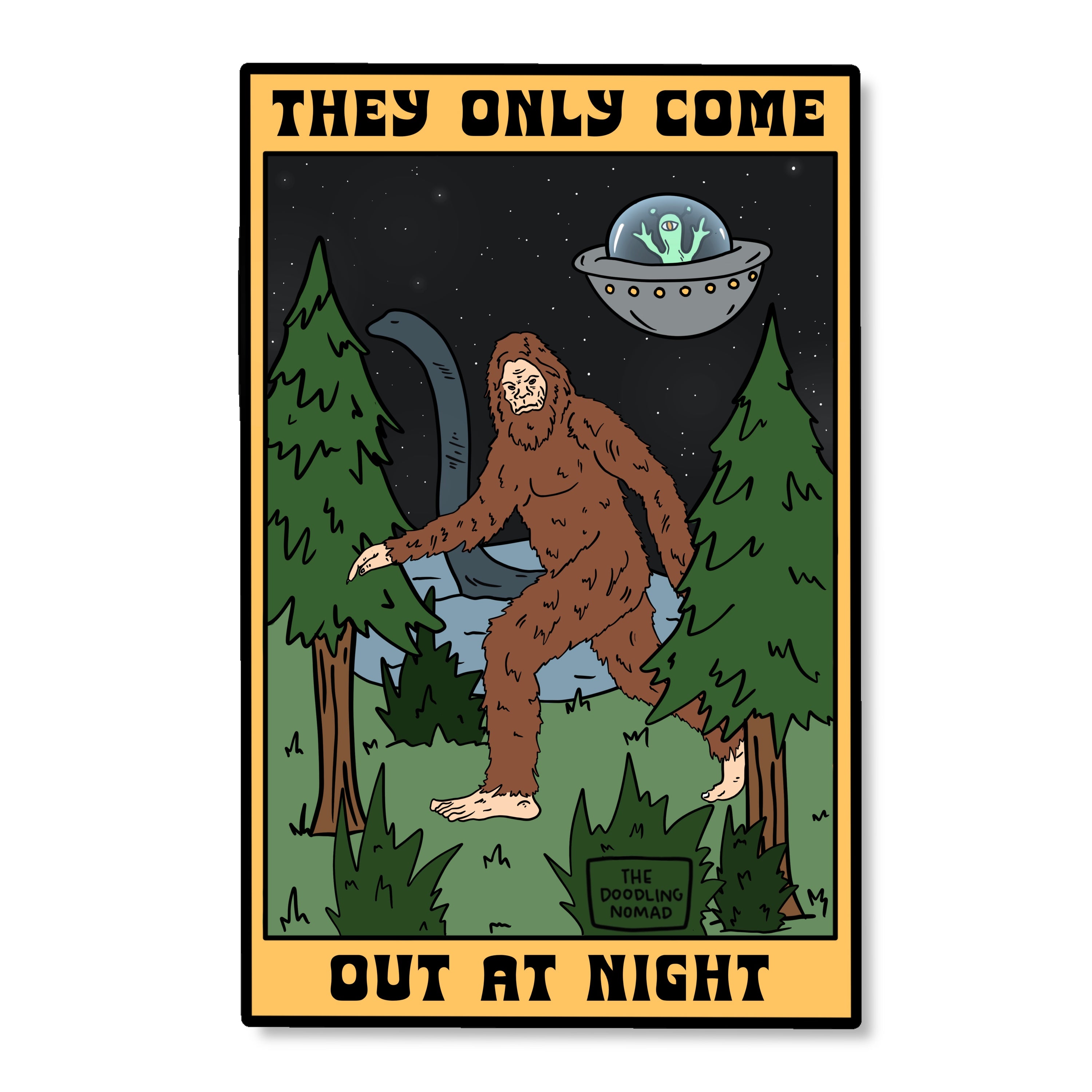 Sasquatch & Friends Vinyl Sticker