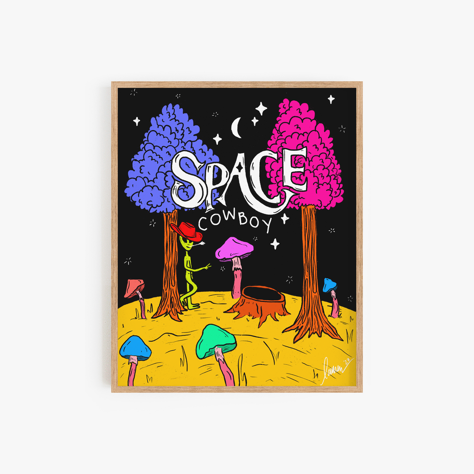 Space Cowboy Art Print