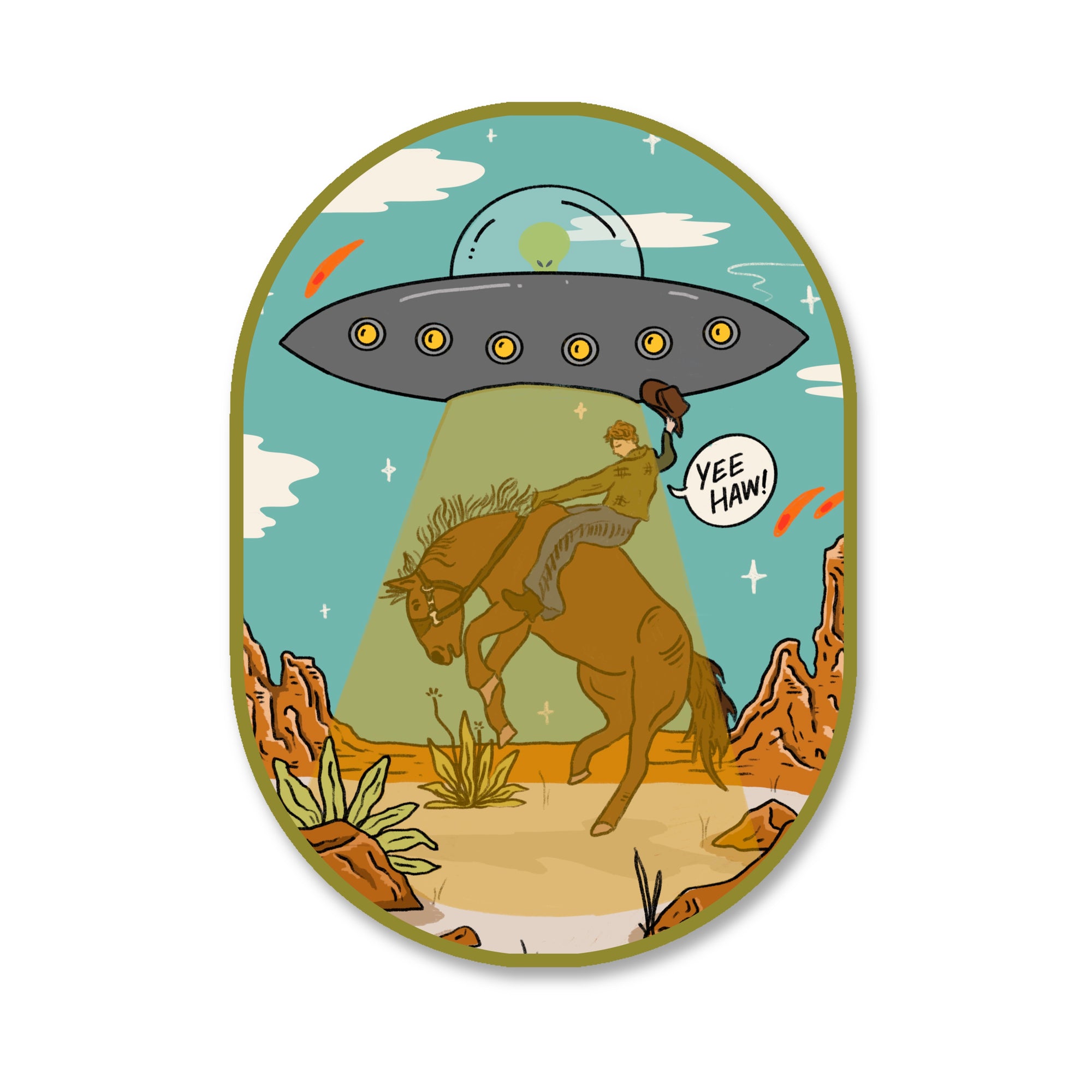 Yee Haw Vinyl Sticker