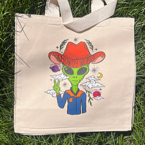 Howdy Weirdo Canvas Tote Bag