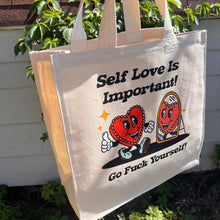 Load image into Gallery viewer, Self Love Canvas Tote Bag