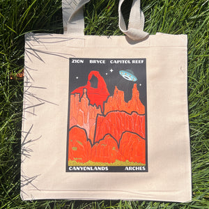 Utah "Big 5" Canvas Tote Bag